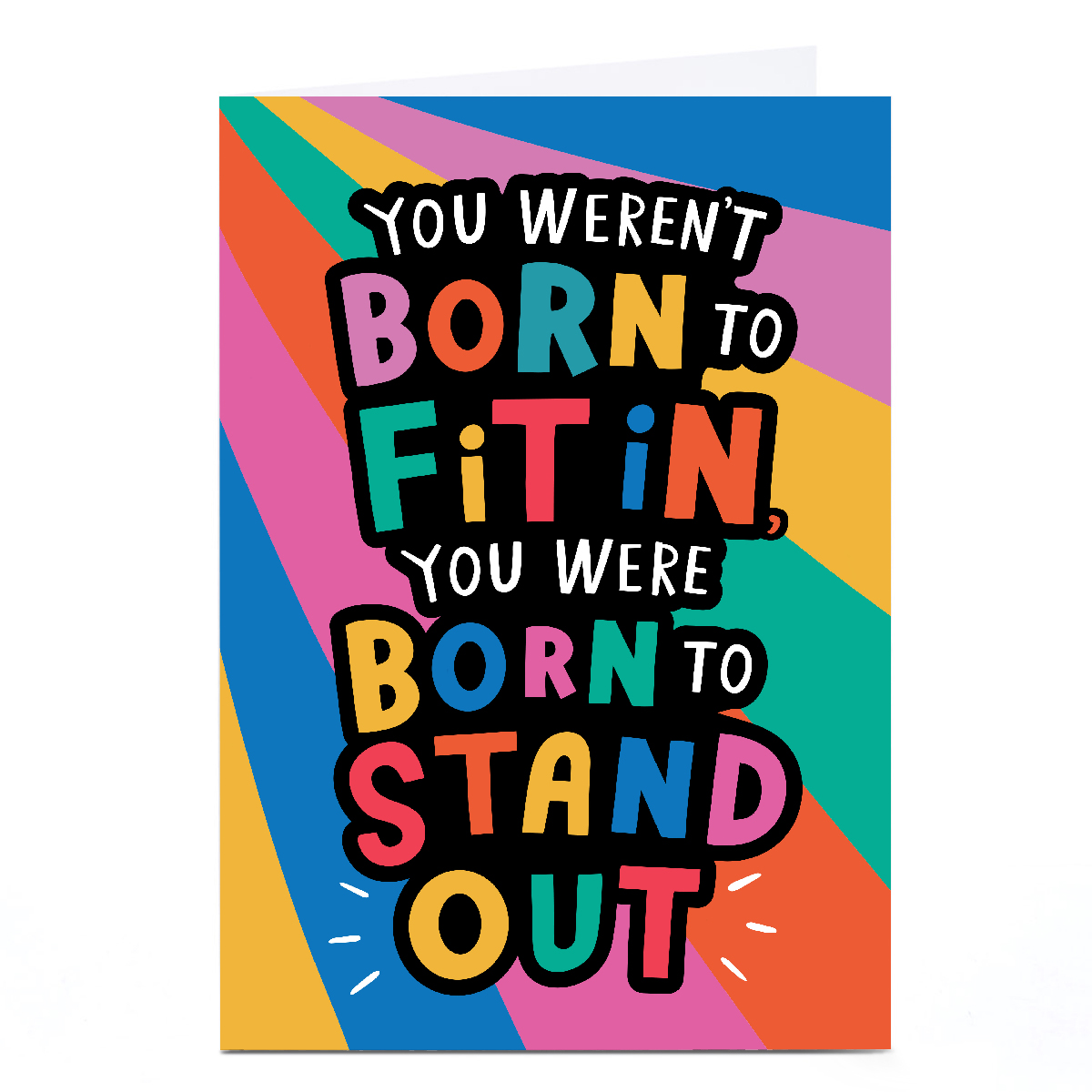 Personalised Ebony Newton Card - Stand out