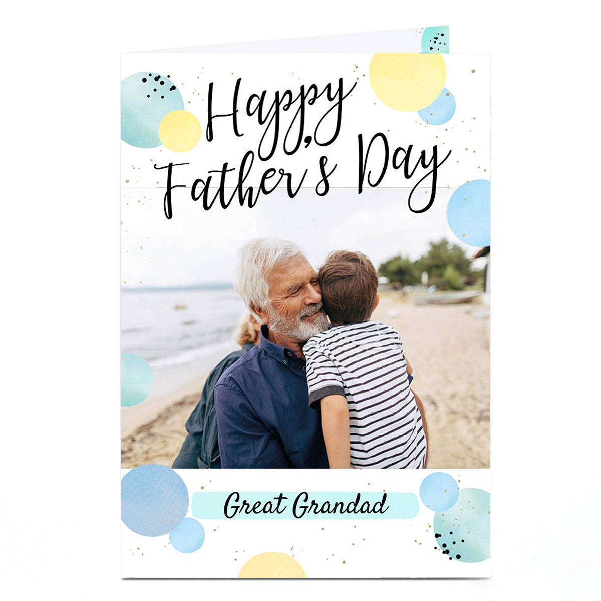 Photo Father's Day Card - Stylish Polka Dots