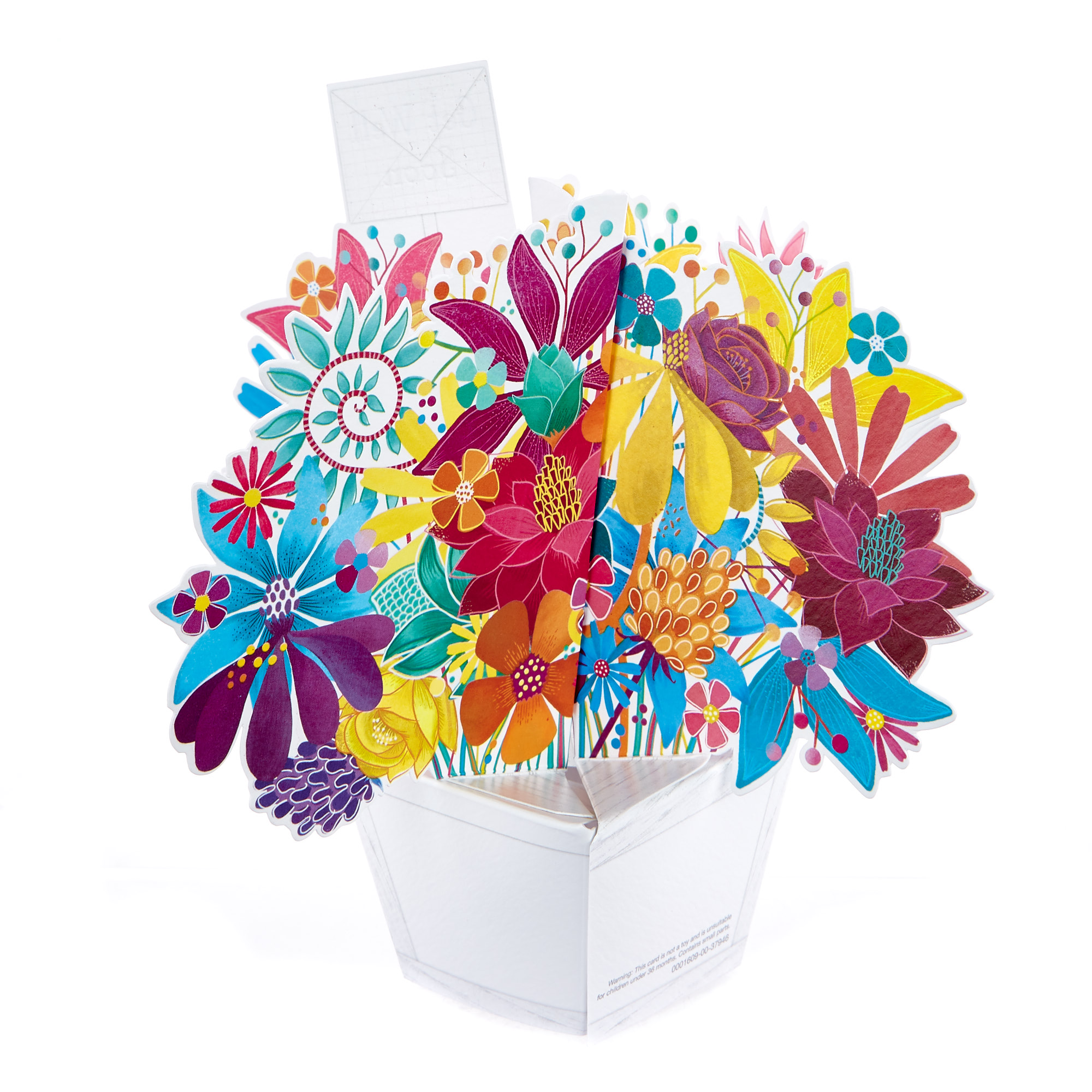 Boutique Collection 3D Get Well Soon Card - Flower Bouquet