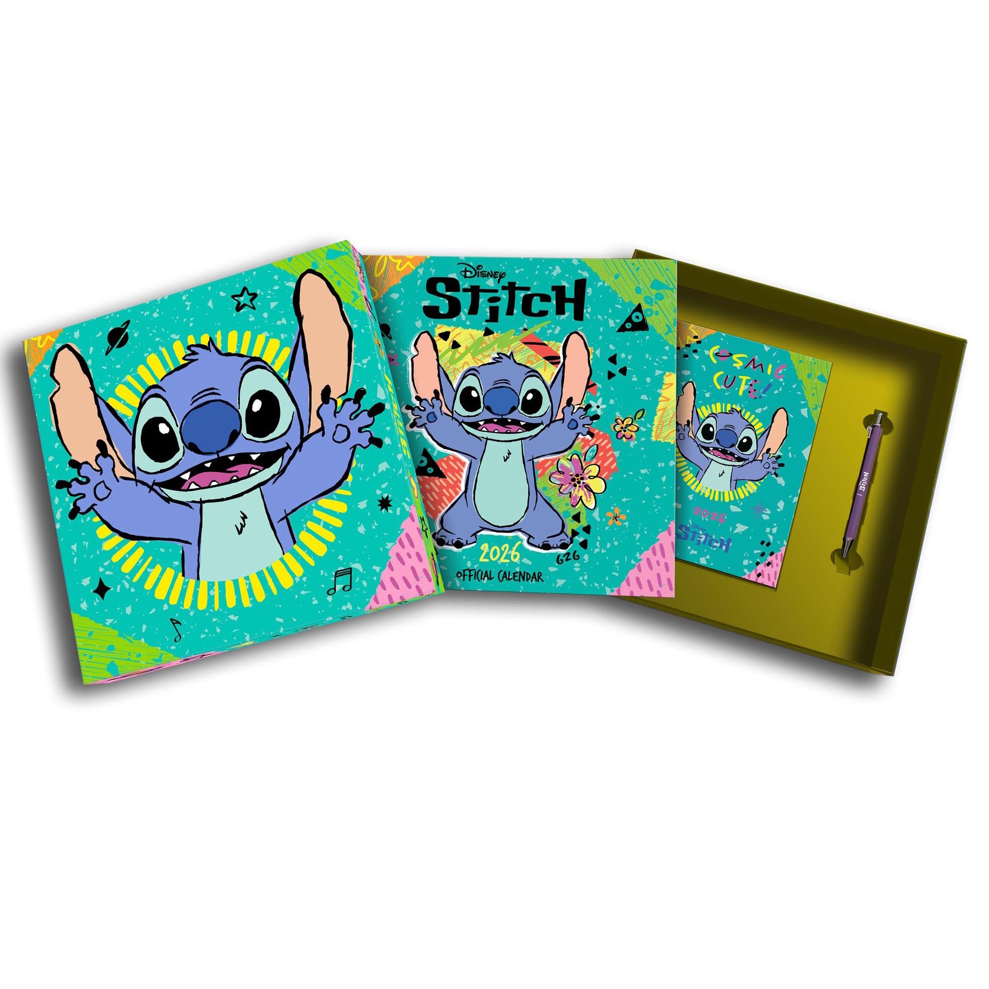 Disney Stitch 2026 Calendar & Diary Gift Box Set
