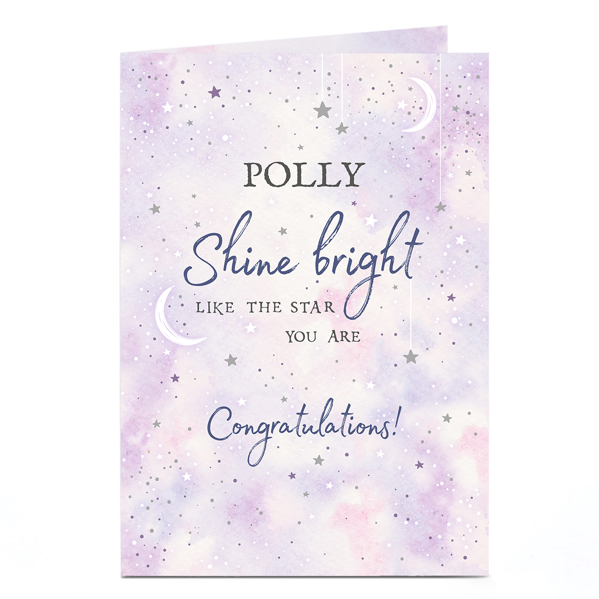 Personalised Congratulations Card - Shine Bright
