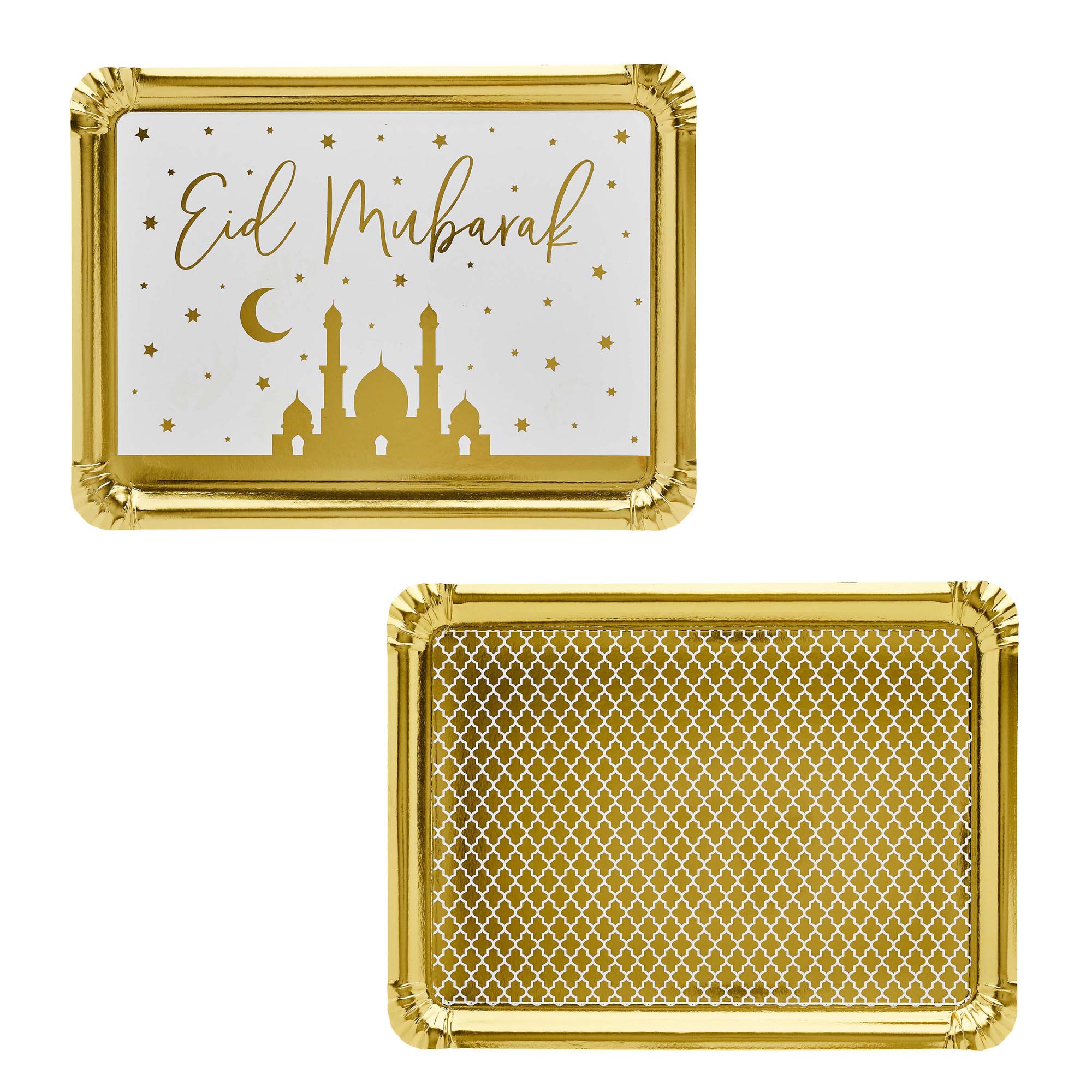 Eid Mubarak Card Platters - Pack of 2