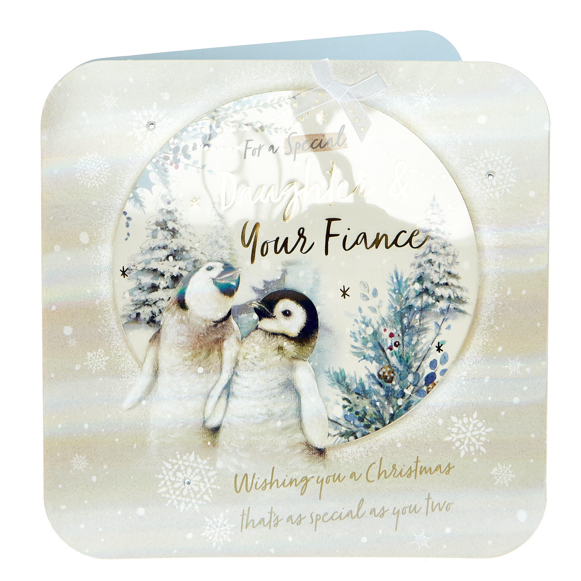 Exquisite Collection Christmas Card - Daughter & Your FiancÃƒÂ©