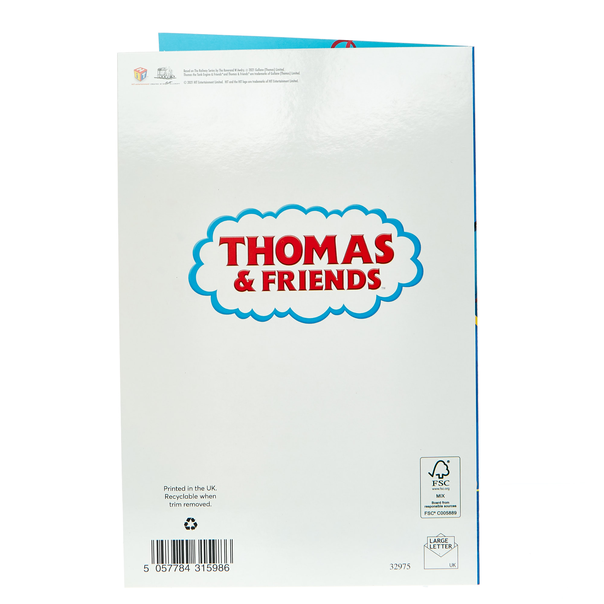 Thomas & Friends Birthday Card With Badge