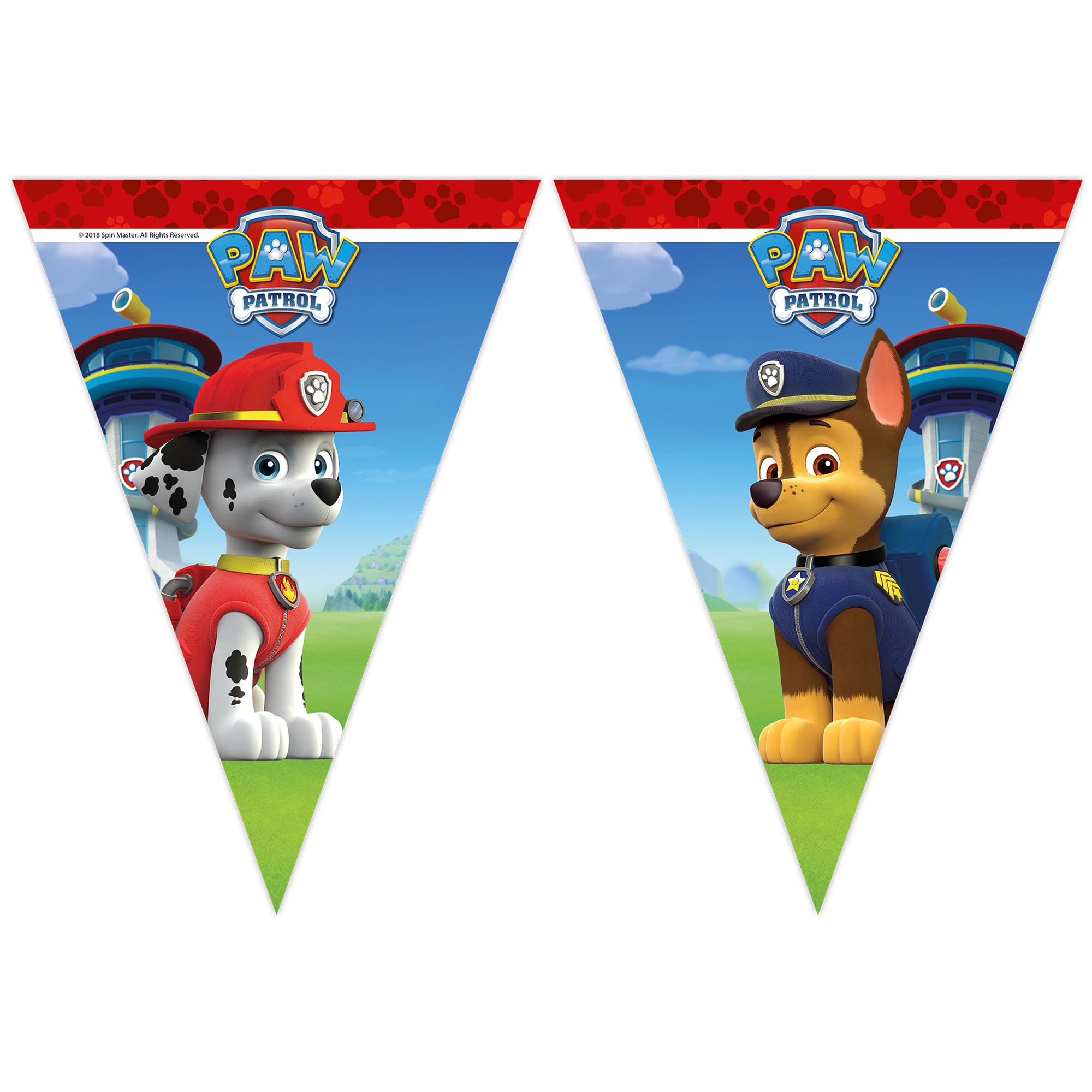 Paw Patrol Ready for Action Party Tableware & Decorations Bundle - 16 Guests