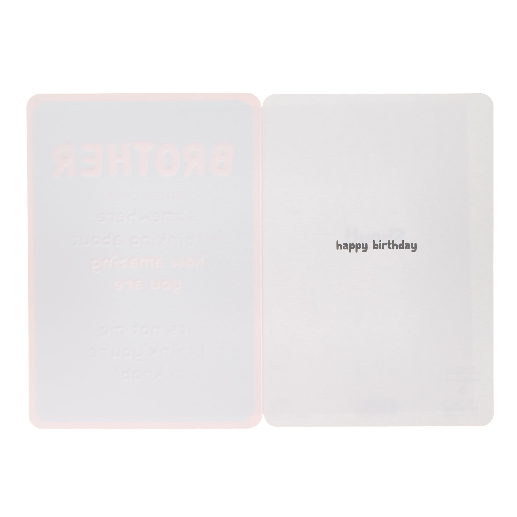 Brother Someone Somewhere Birthday Card