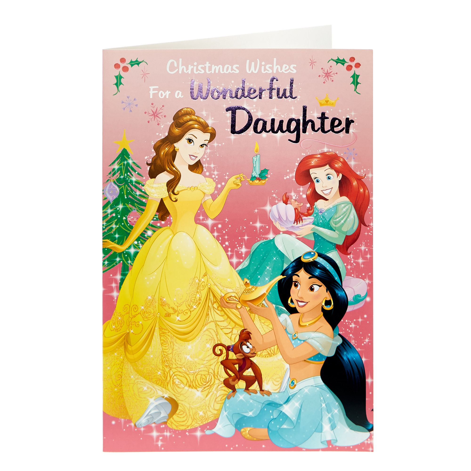 Disney Princess Christmas Card - Wonderful Daughter