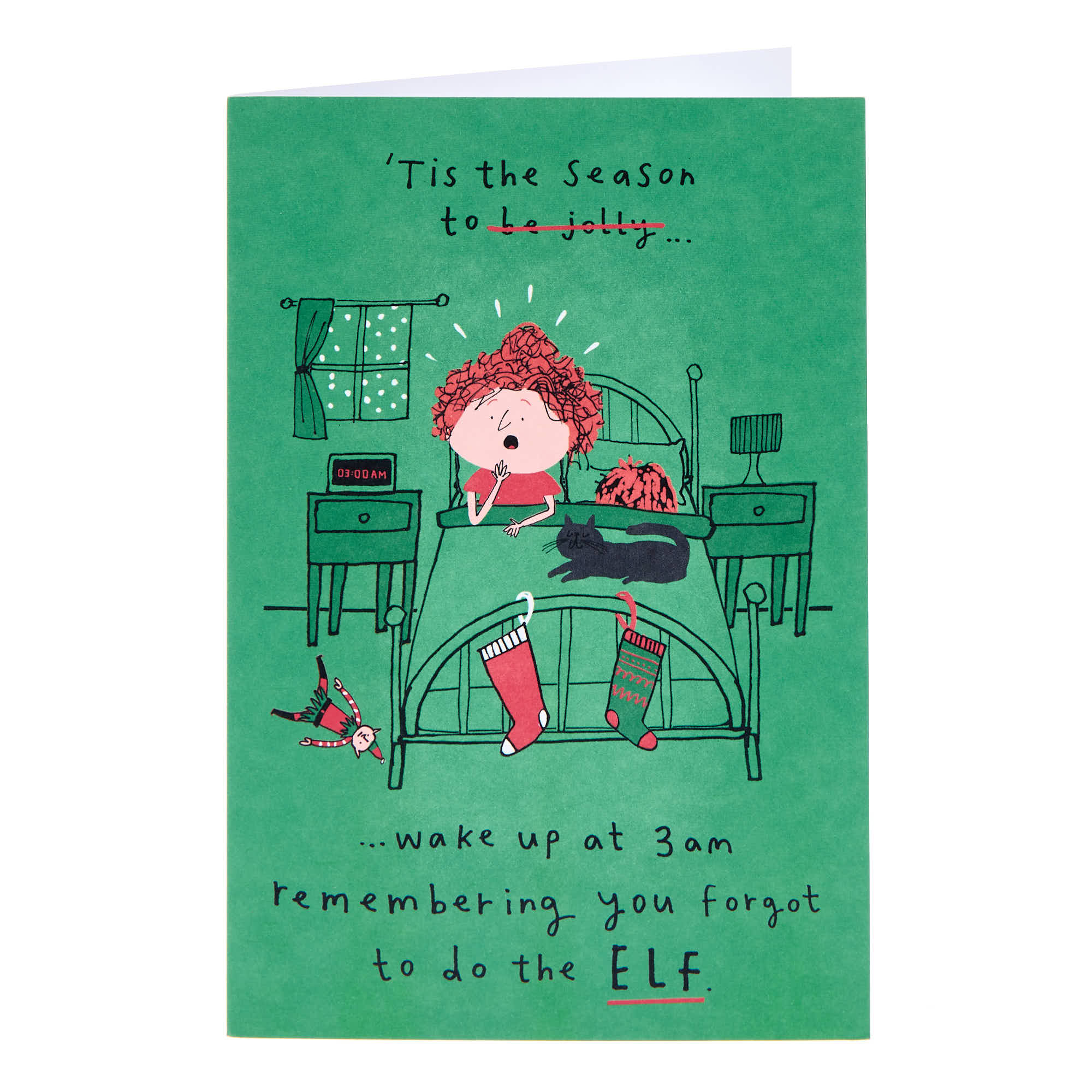 Forgot To Do The Elf Christmas Card