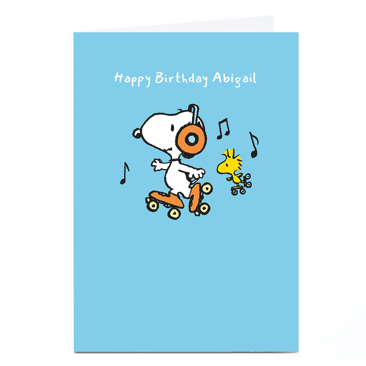 Personalised Birthday Card - Peanuts Skate