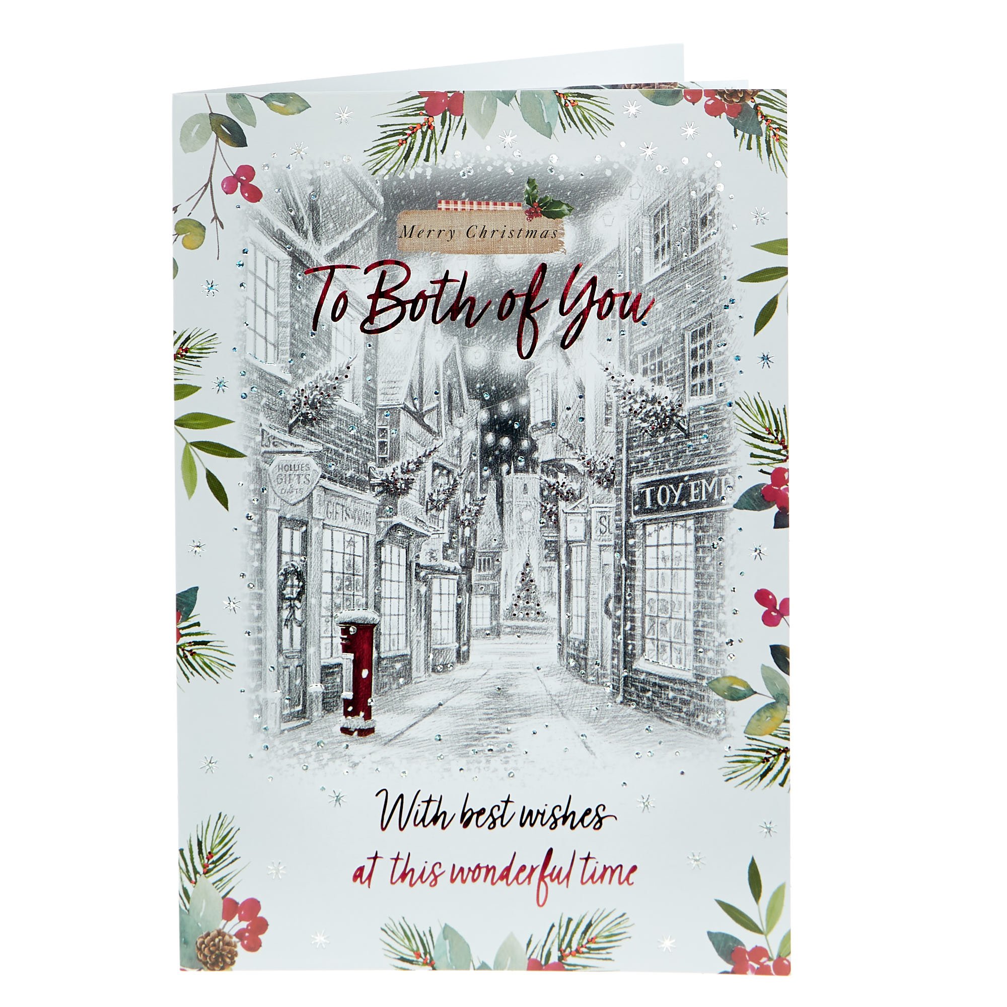 Christmas Card - Both of You With Best Wishes