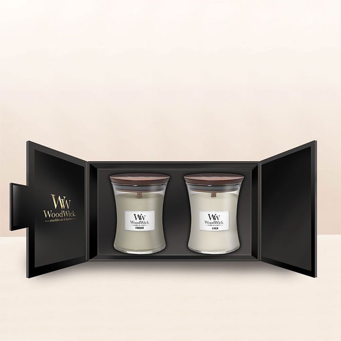 Woodwick 2 x Medium Hourglass Candle Gift Set