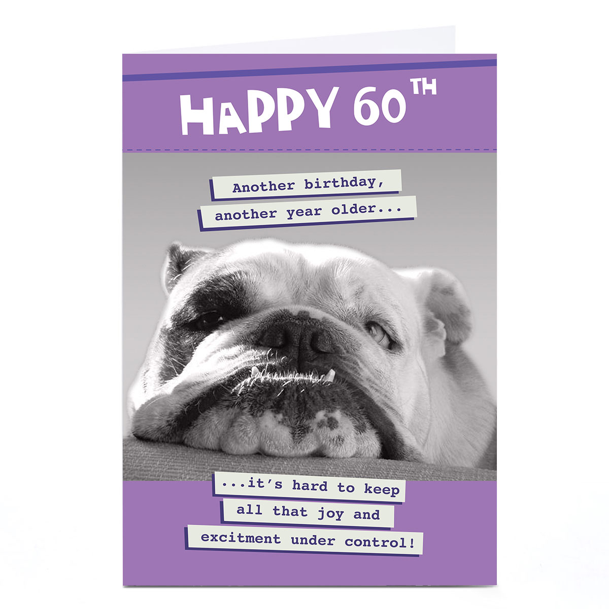 Personalised Quitting Hollywood 60th Birthday Card
