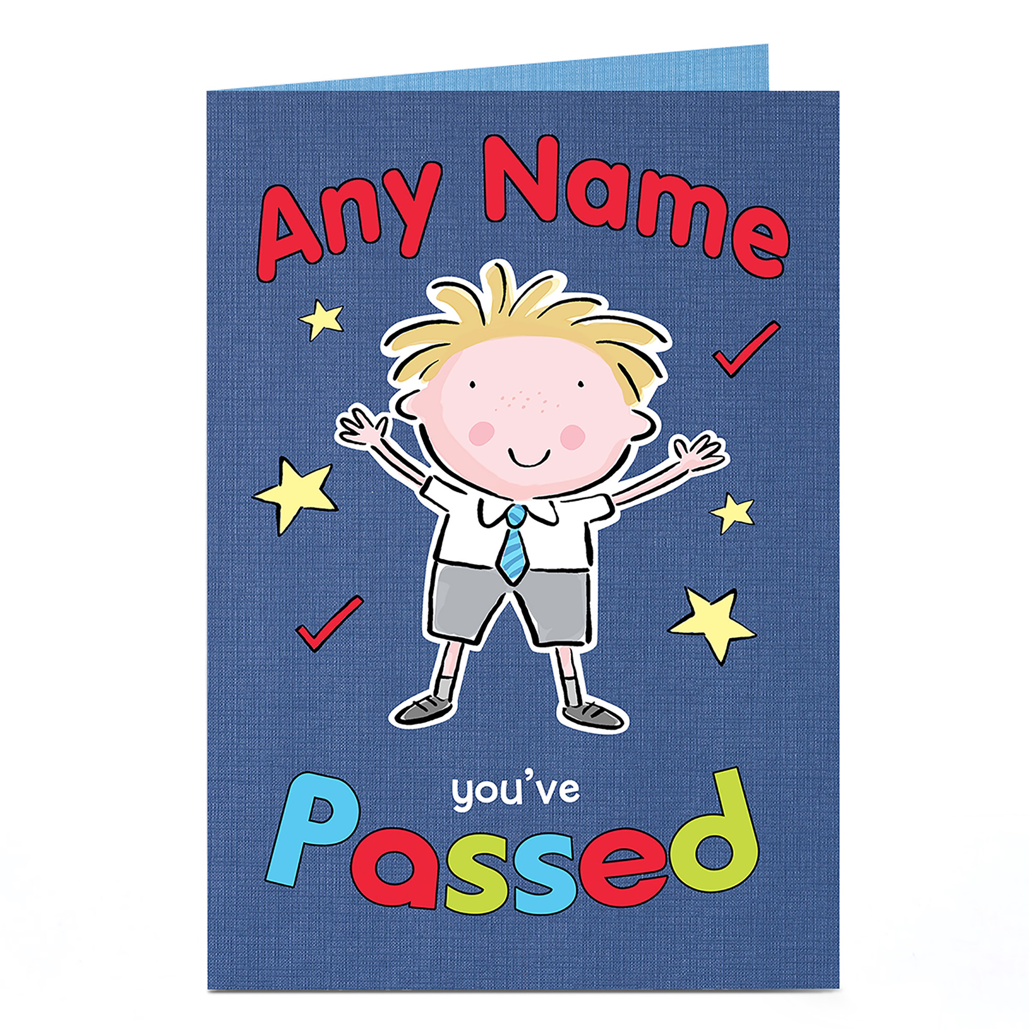 Personalised Card - You've Passed, Schoolboy
