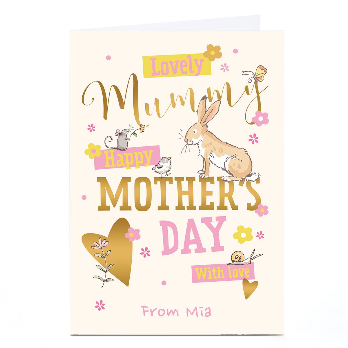 Personalised Mother's Day Card - Lovely Mummy
