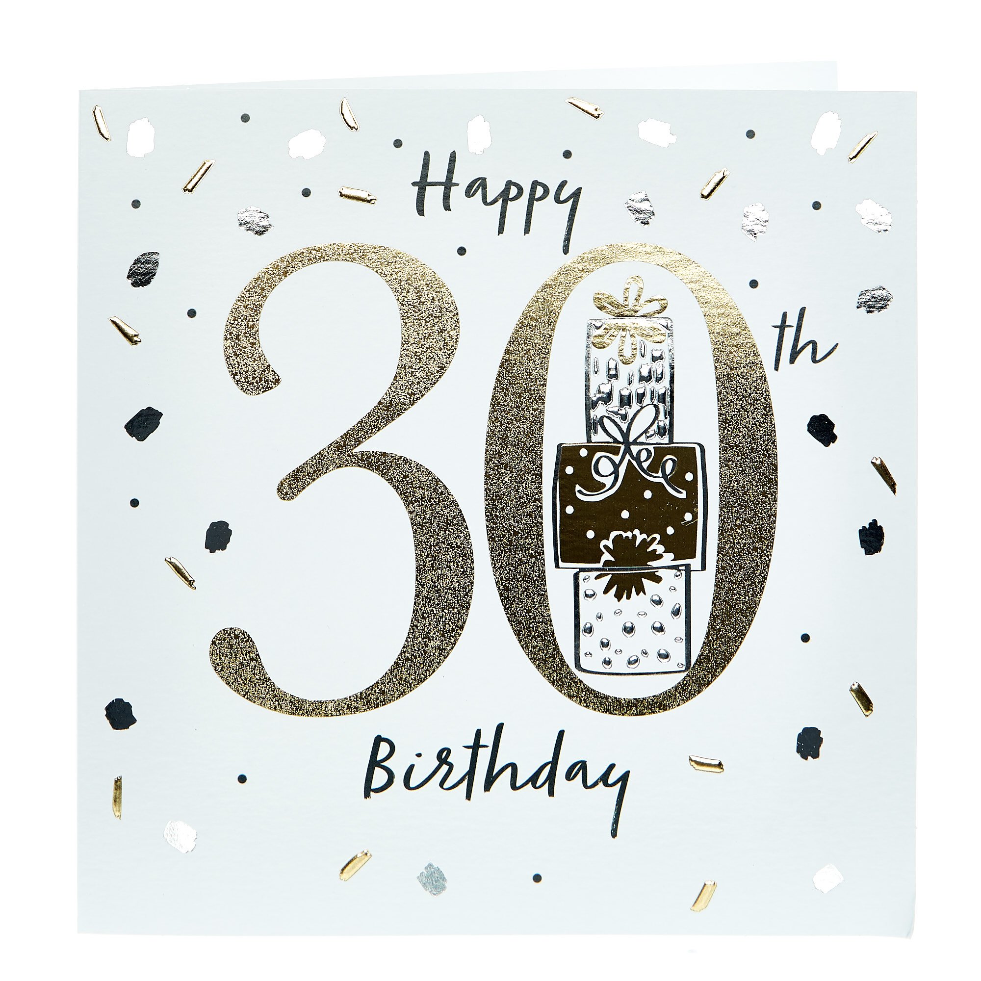 Buy Platinum Collection 30th Birthday Card - Gold & Silver for GBP 1.49 ...