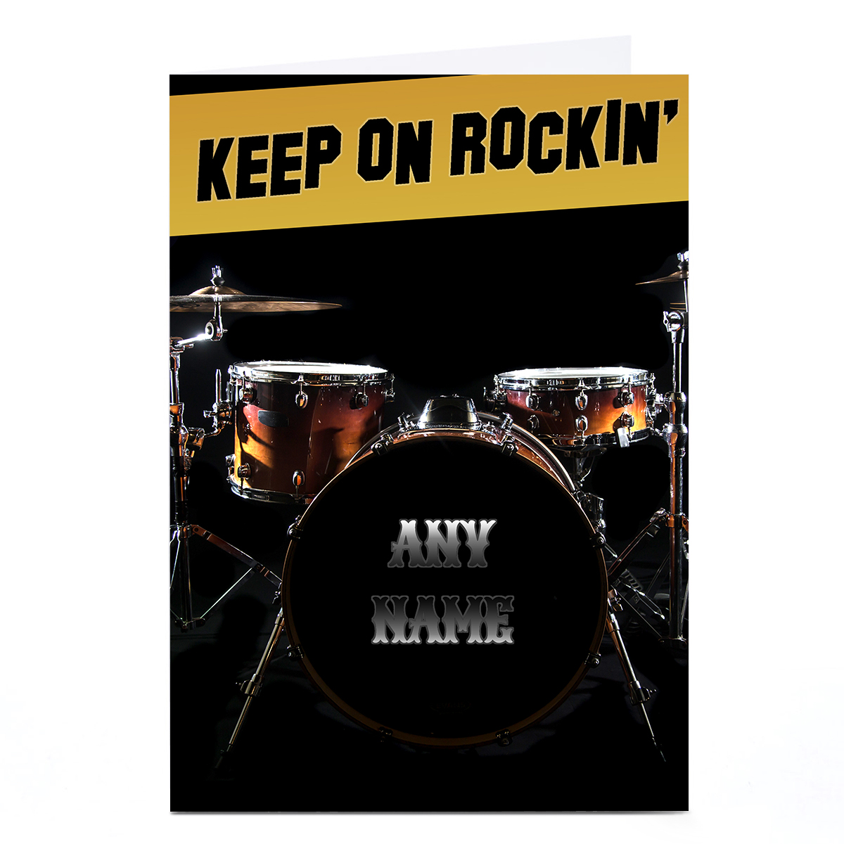 Personalised Card - Keep On Rockin