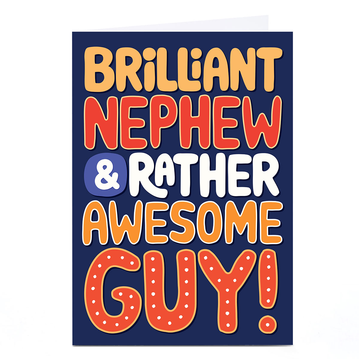 Birthday Card - Brilliant & Rather Awesome, Nephew