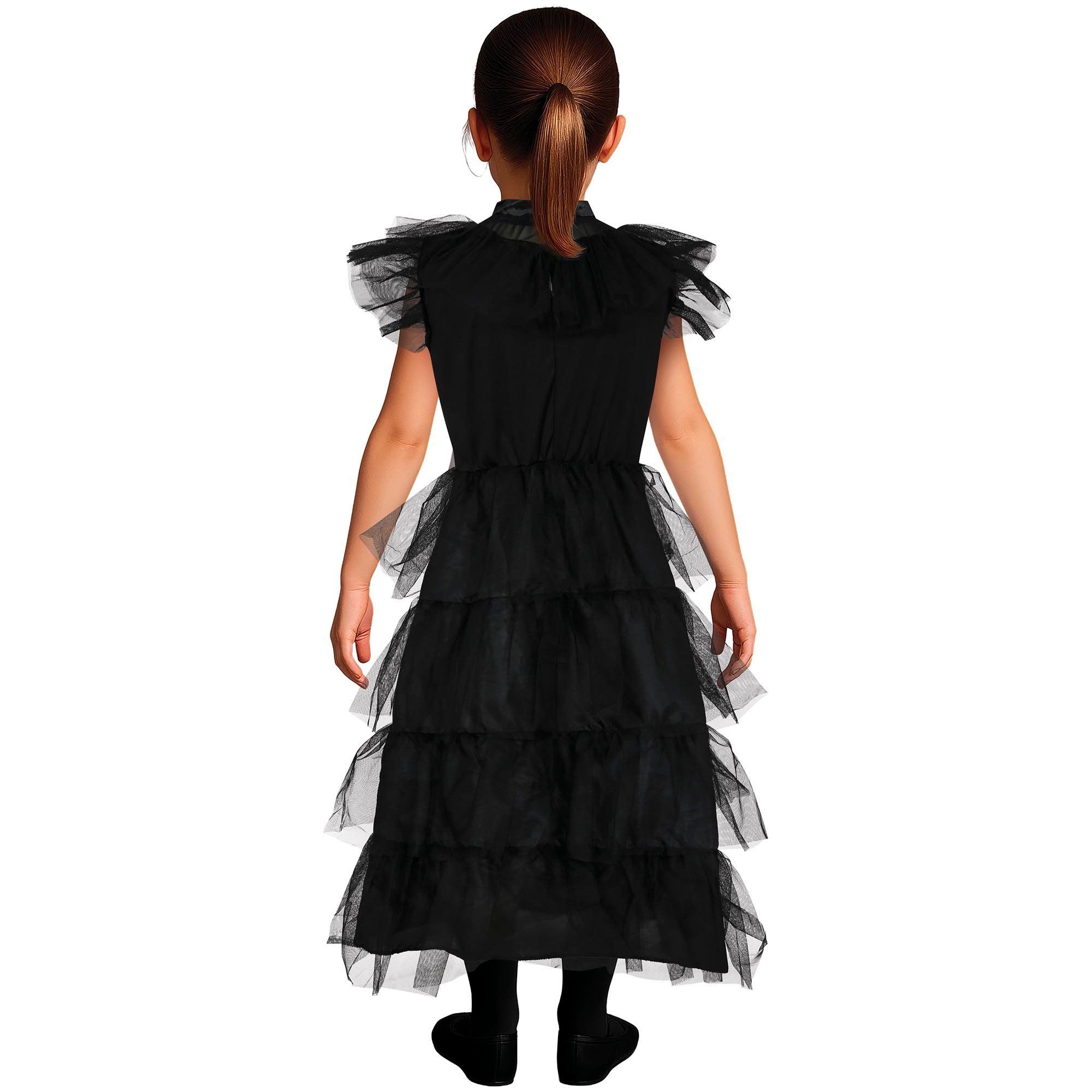 Gothic Girl Night Queen Children's Fancy Dress Costume 