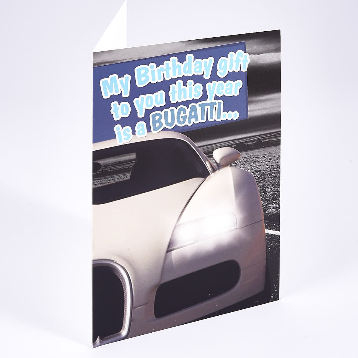 Humour Birthday Card - Bugatti