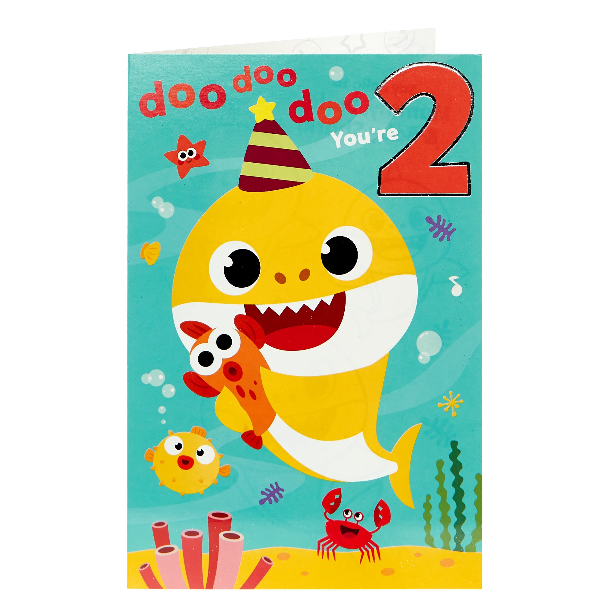 buy-baby-shark-2nd-birthday-card-for-gbp-0-99-card-factory-uk