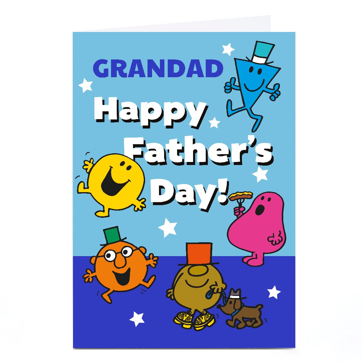 Personalised Mr Men Father's Day Card - Mr Men Characters, Grandad