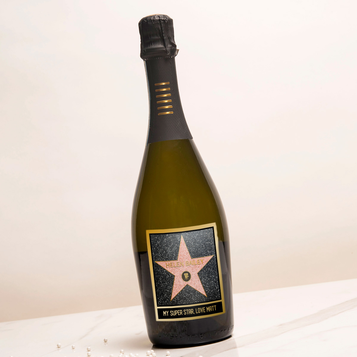 Personalised Prosecco - Hollywood Walk Of Fame