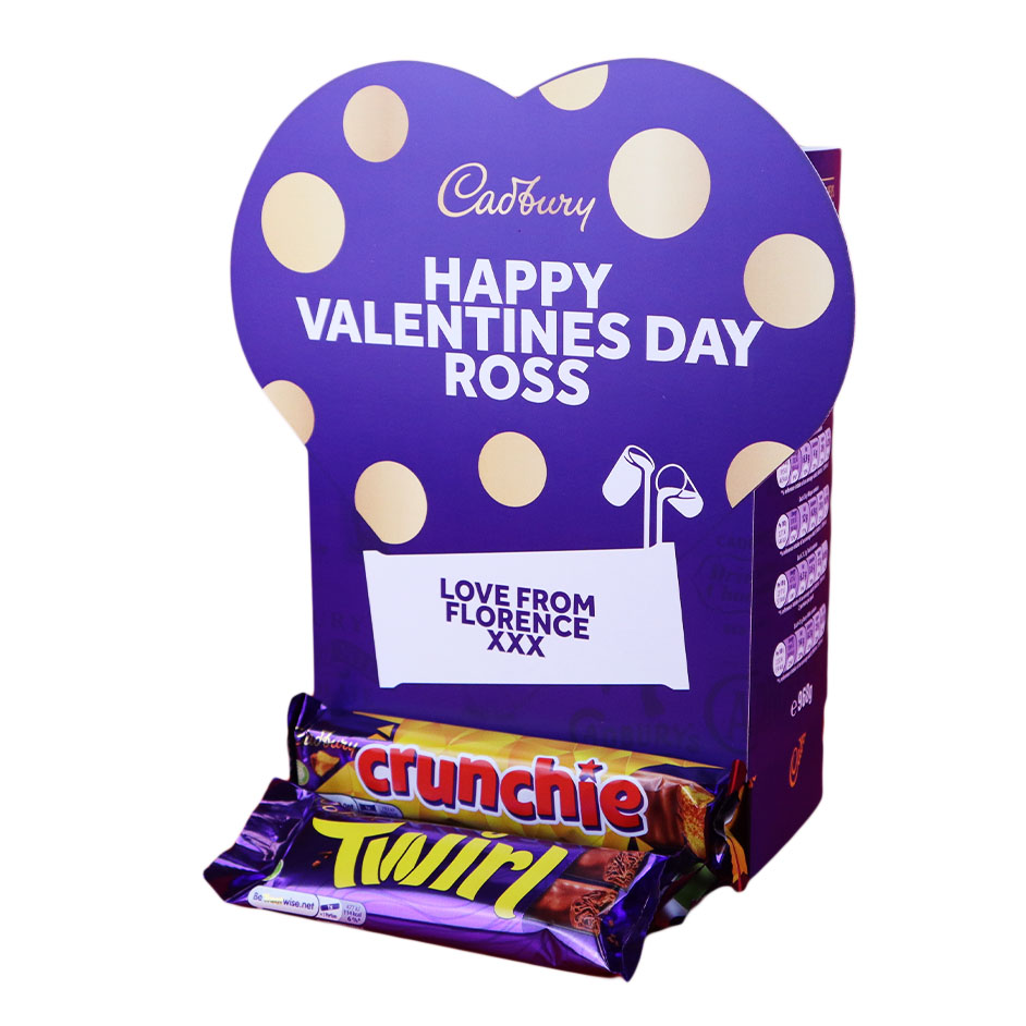 Personalised Cadbury Mixed Favourites Box - Heart Design