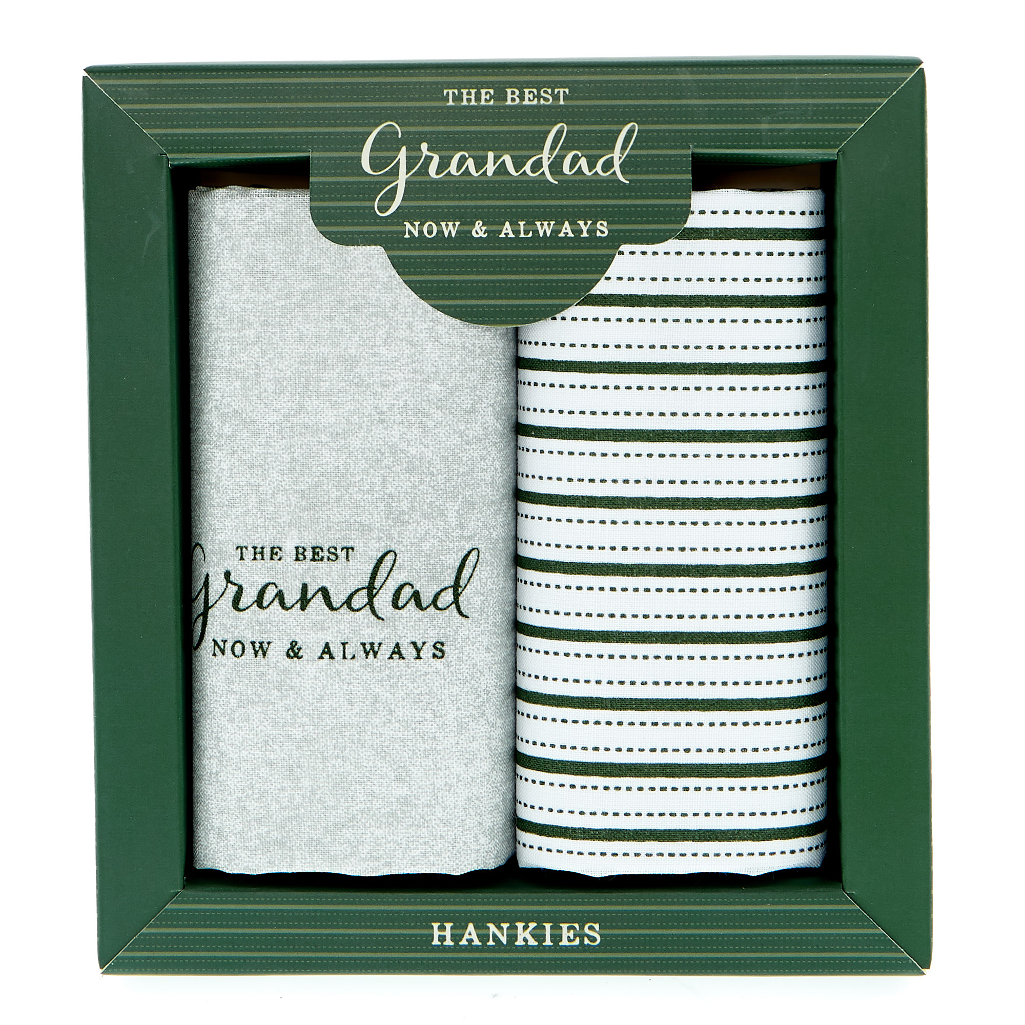The Best Grandad Hankies - Set Of 2 