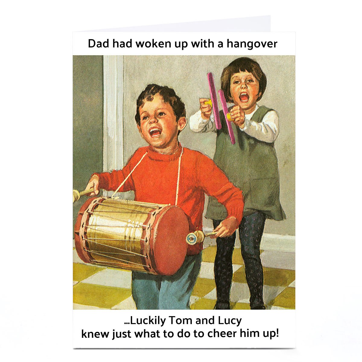 Personalised Father's Day Card - Dad, Hangover
