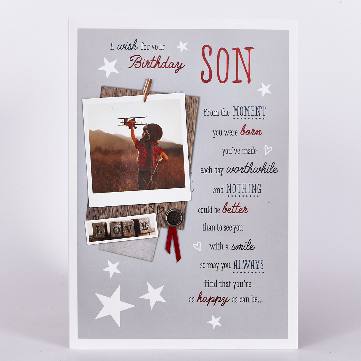 Signature Collection Birthday Card - Son Toy Plane