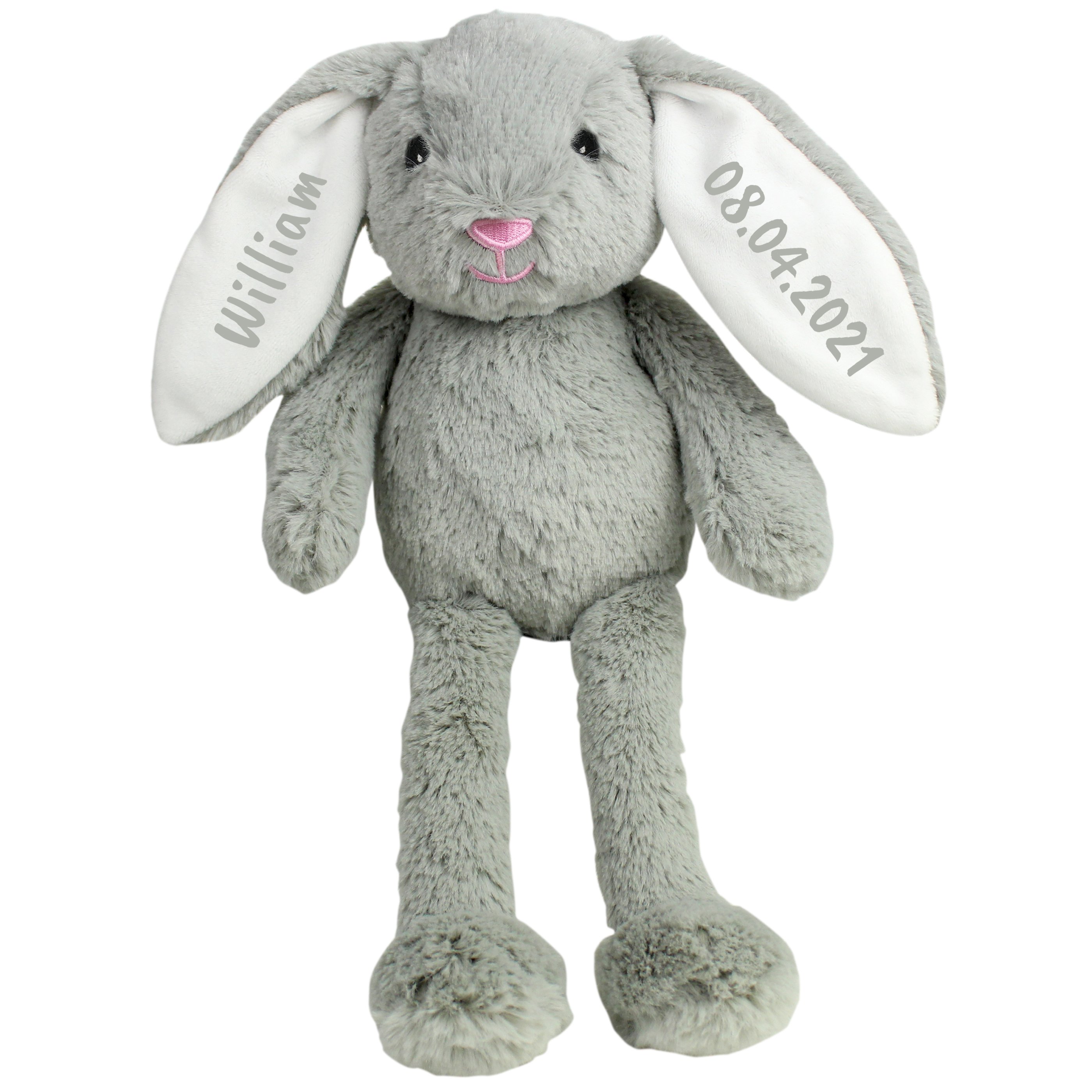 Free P&P New Cute & Cuddly Fluffy Bunny Rabbit Soft Toys Choice of Colours 