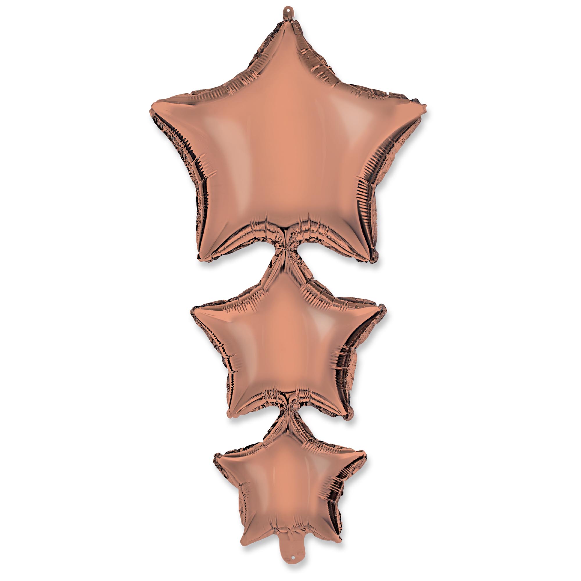 Linked Rose Gold Stars Foil Balloon (94cm)