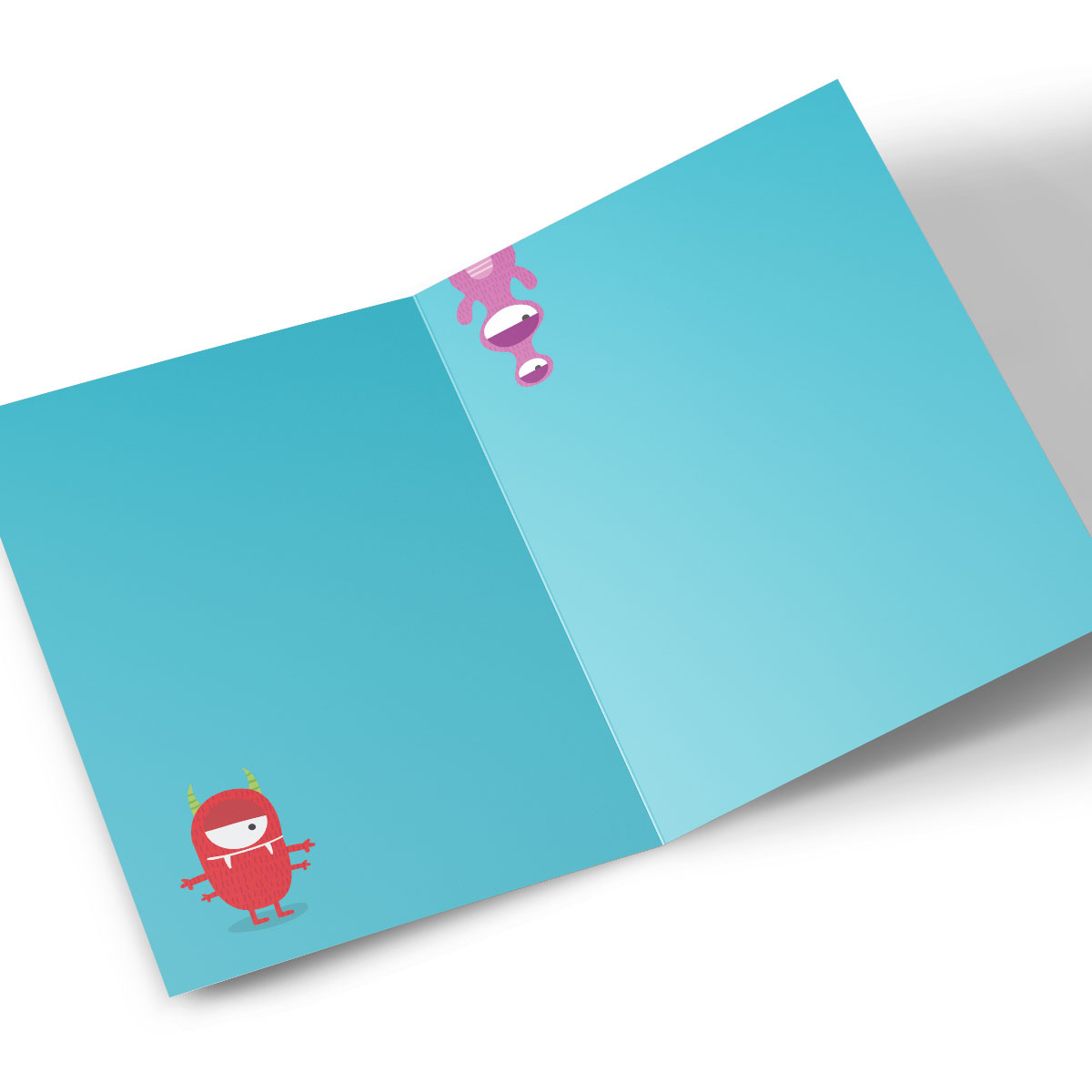 Personalised Editable Age Birthday Card - Multicoloured Monsters