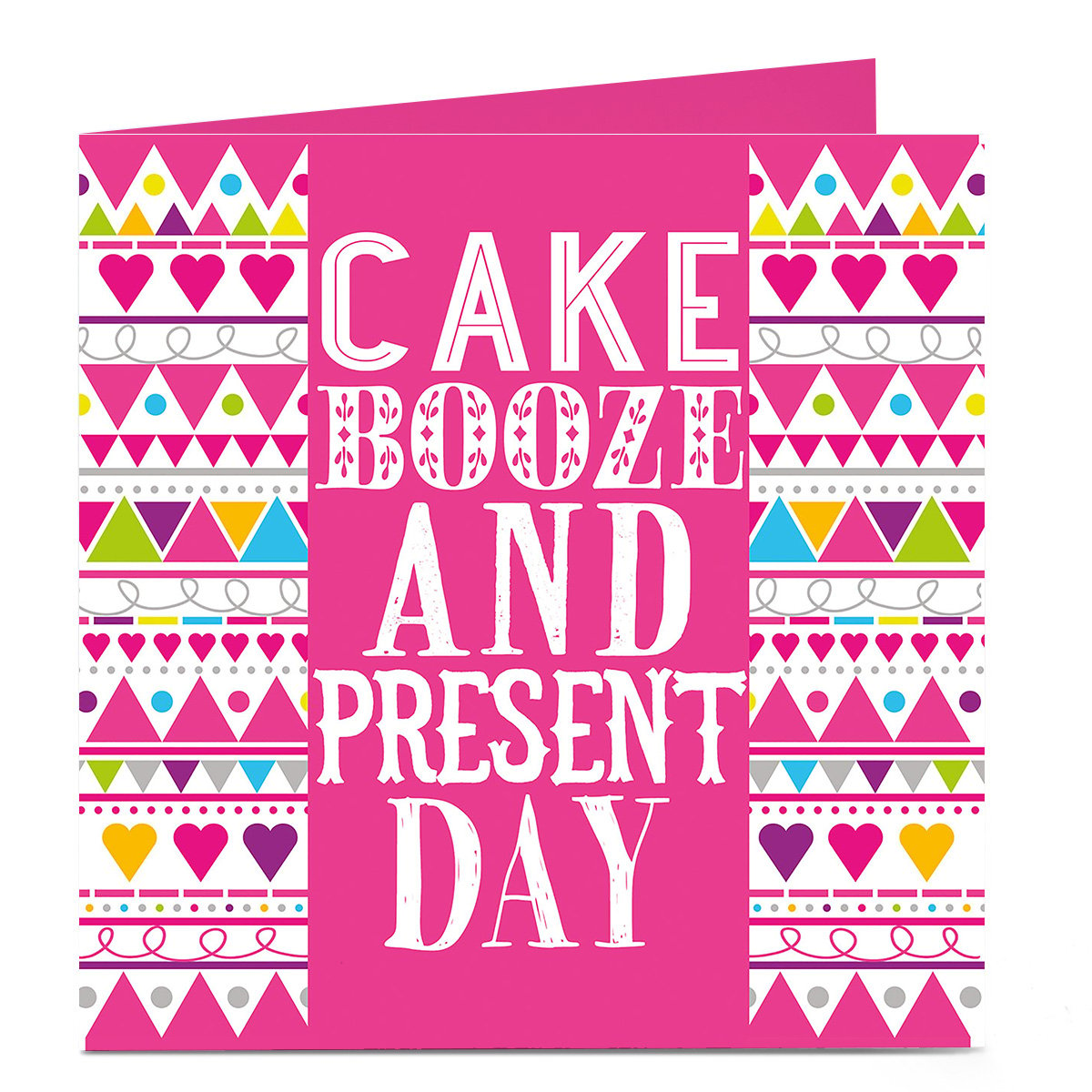 Personalised Bright Ideas Card - Cake Booze And Present Day