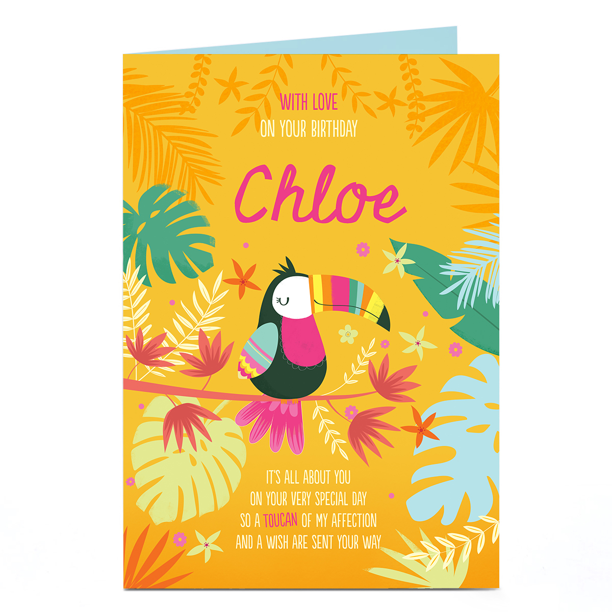 Personalised Birthday Card - Toucan Of My Affection