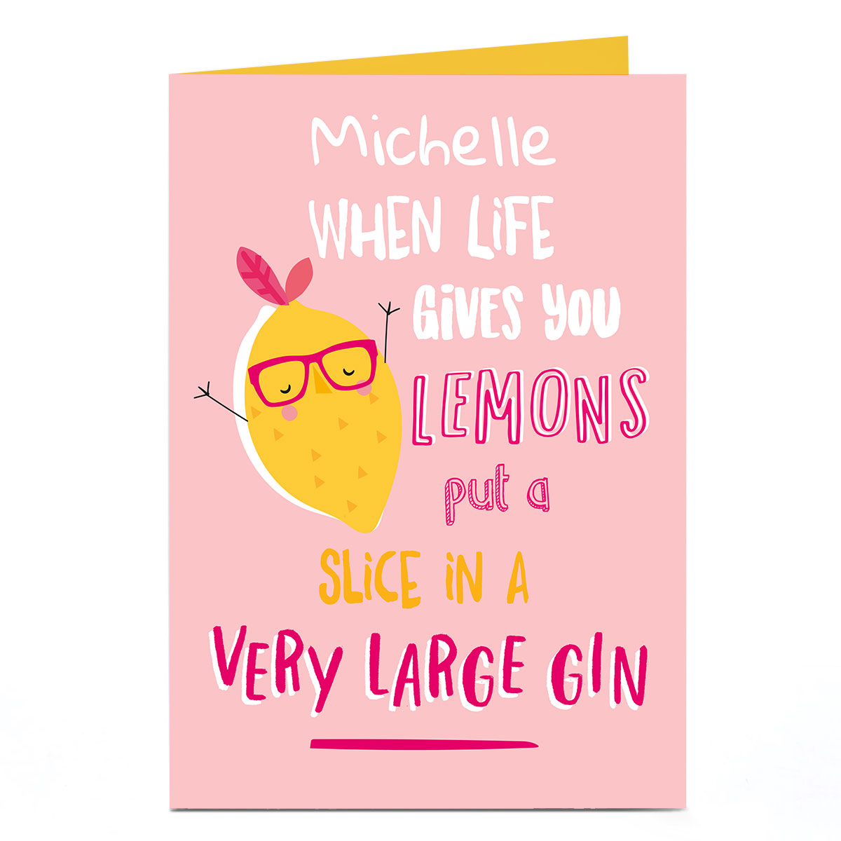 Personalised Card - Very Large Gin
