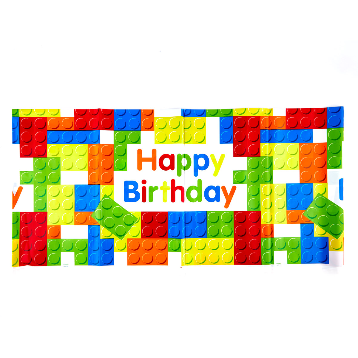 Birthday Building Blocks Party Tableware & Decoration Bundle - 16 Guests