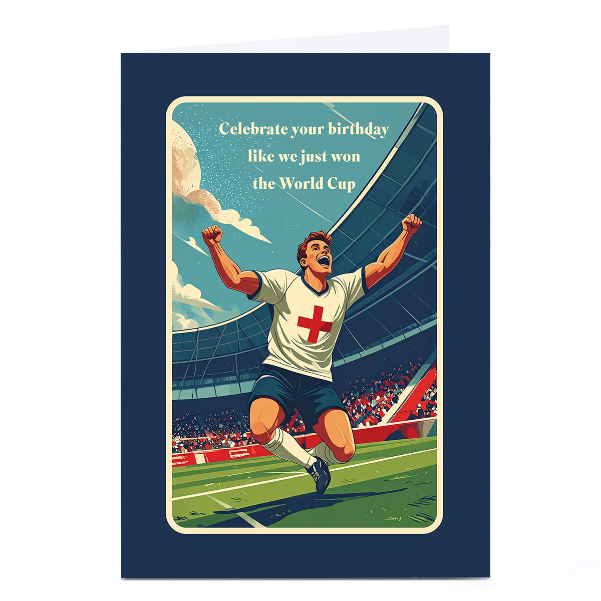 Birthday Card - Celebrate Like We Just Won, England