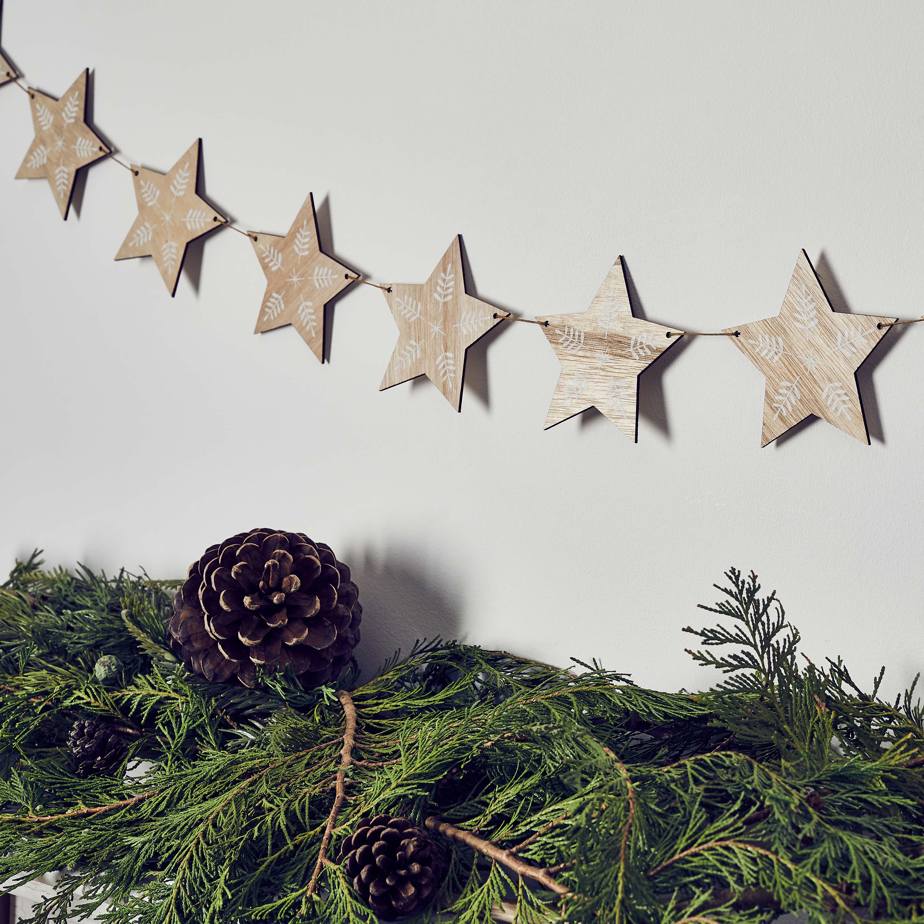 Star Wooden Garland