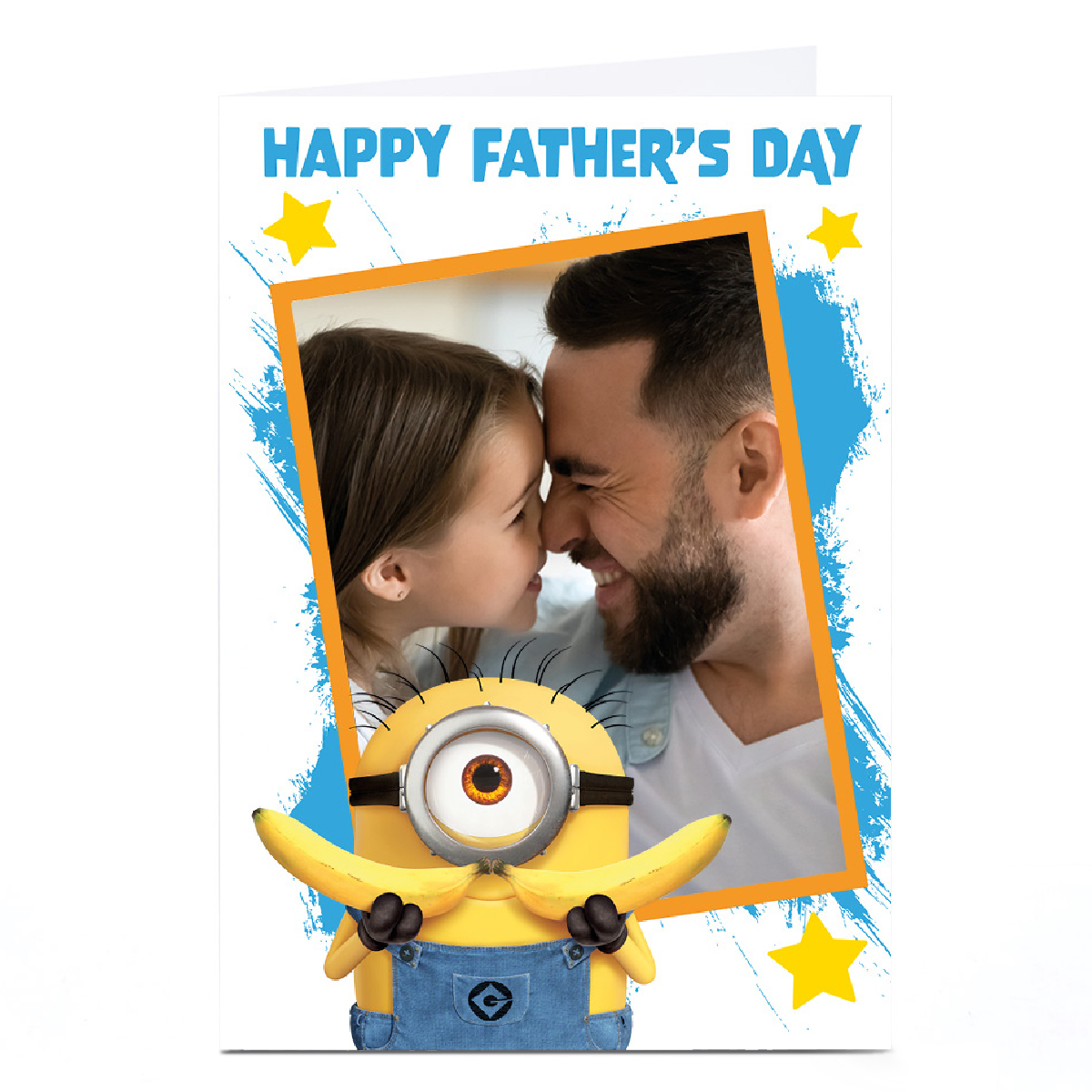 Photo Minions Father's Day Card - Minion with Bananas