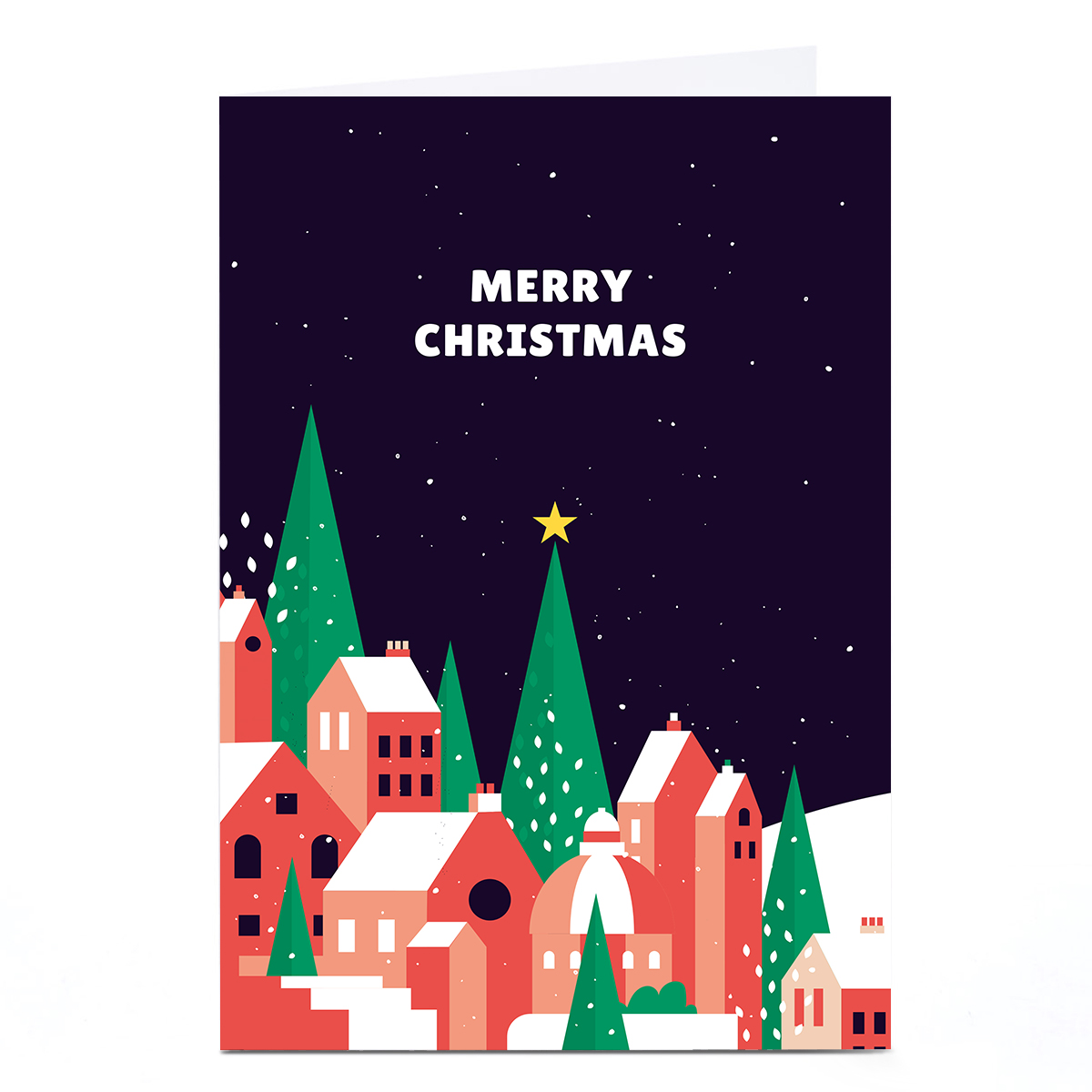 Personalised Neil Clark Christmas Card - Houses