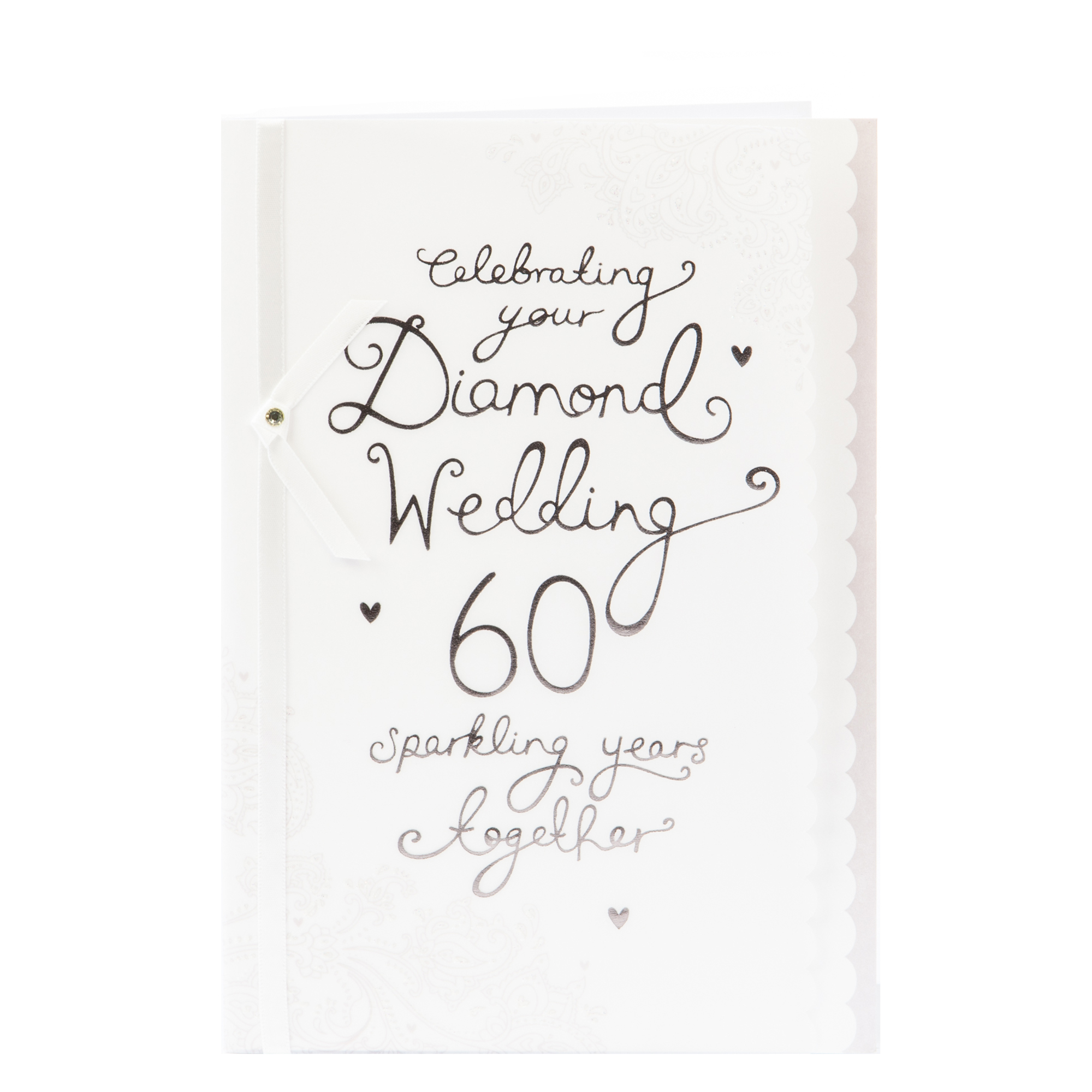 60th Wedding Anniversary Card - Sparkling Years 