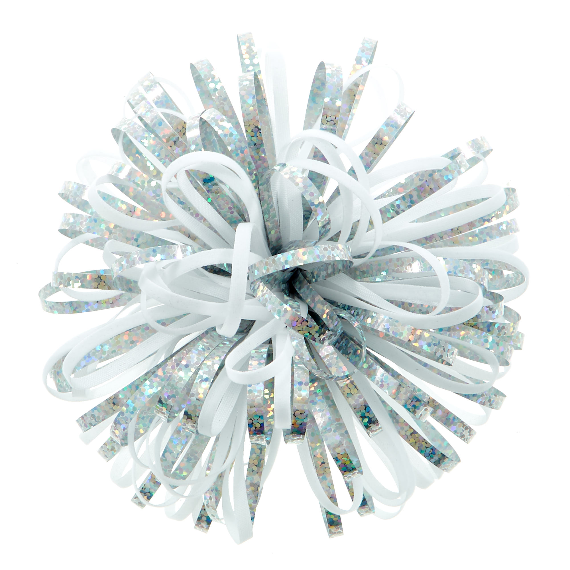 Luxury White & Silver Gift Bow