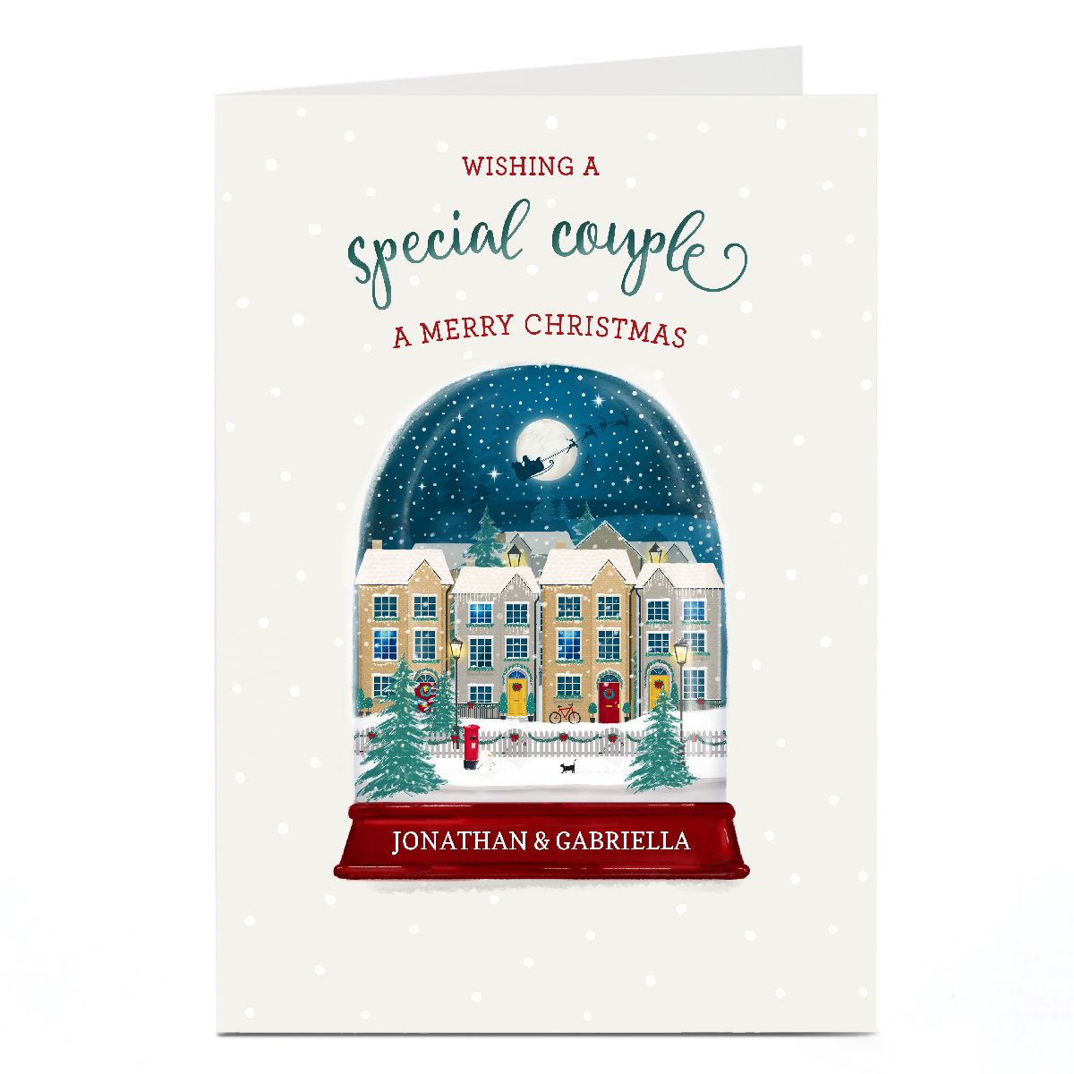 Personalised Christmas Card - Special Couple