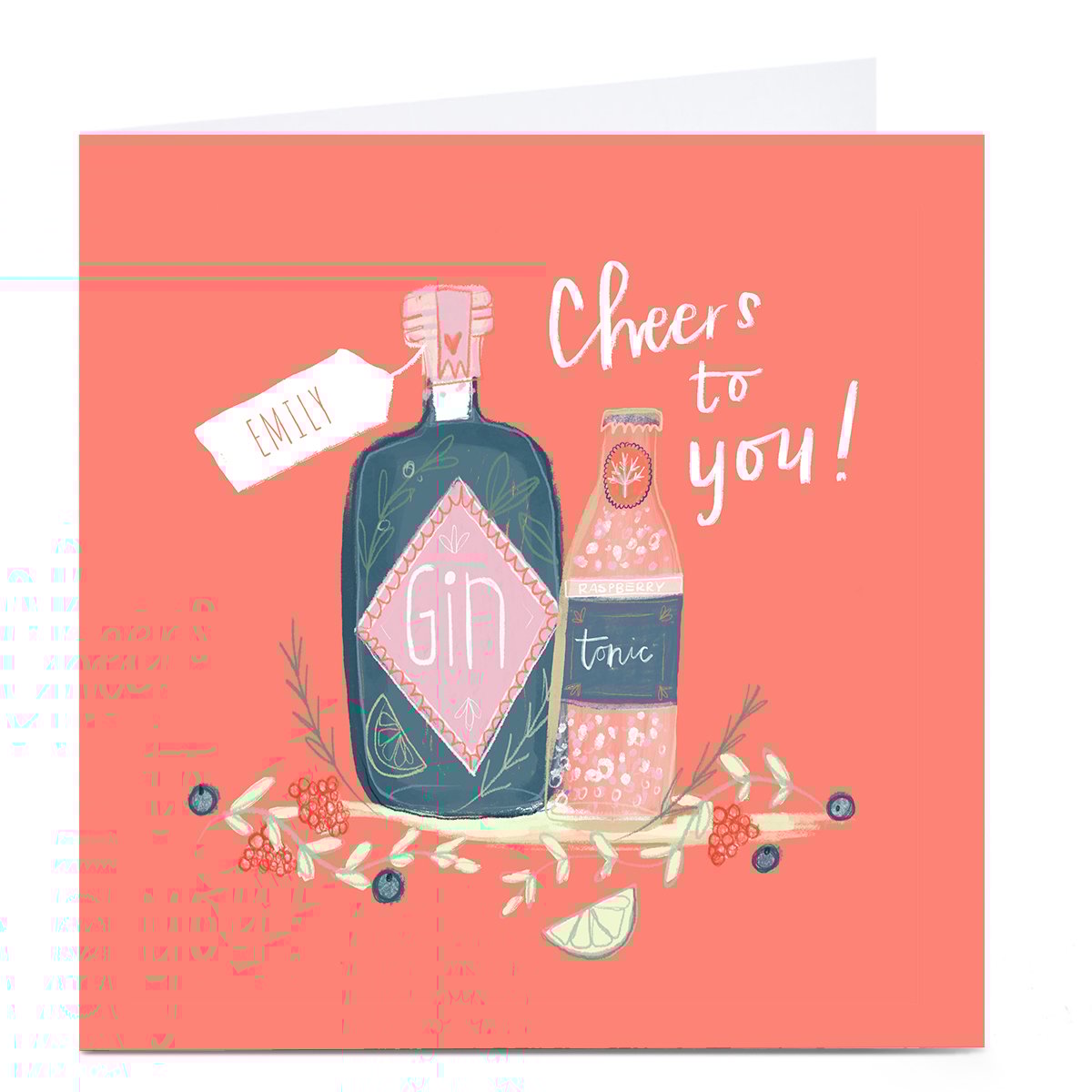 Personalised Emma Valenghi Card - Gin & Tonic