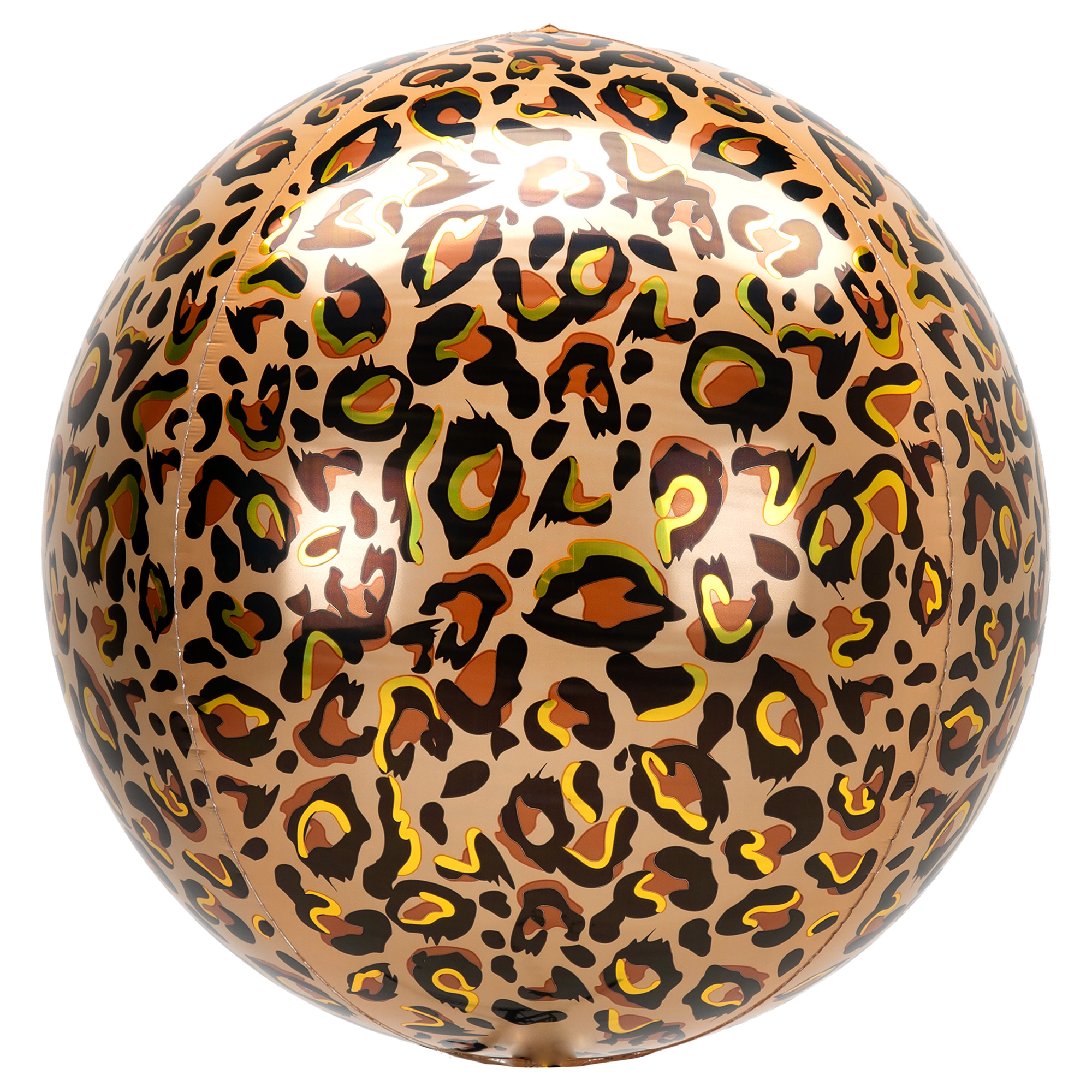 Orb-Shaped Leopard Print 16 Foil Helium Balloon 