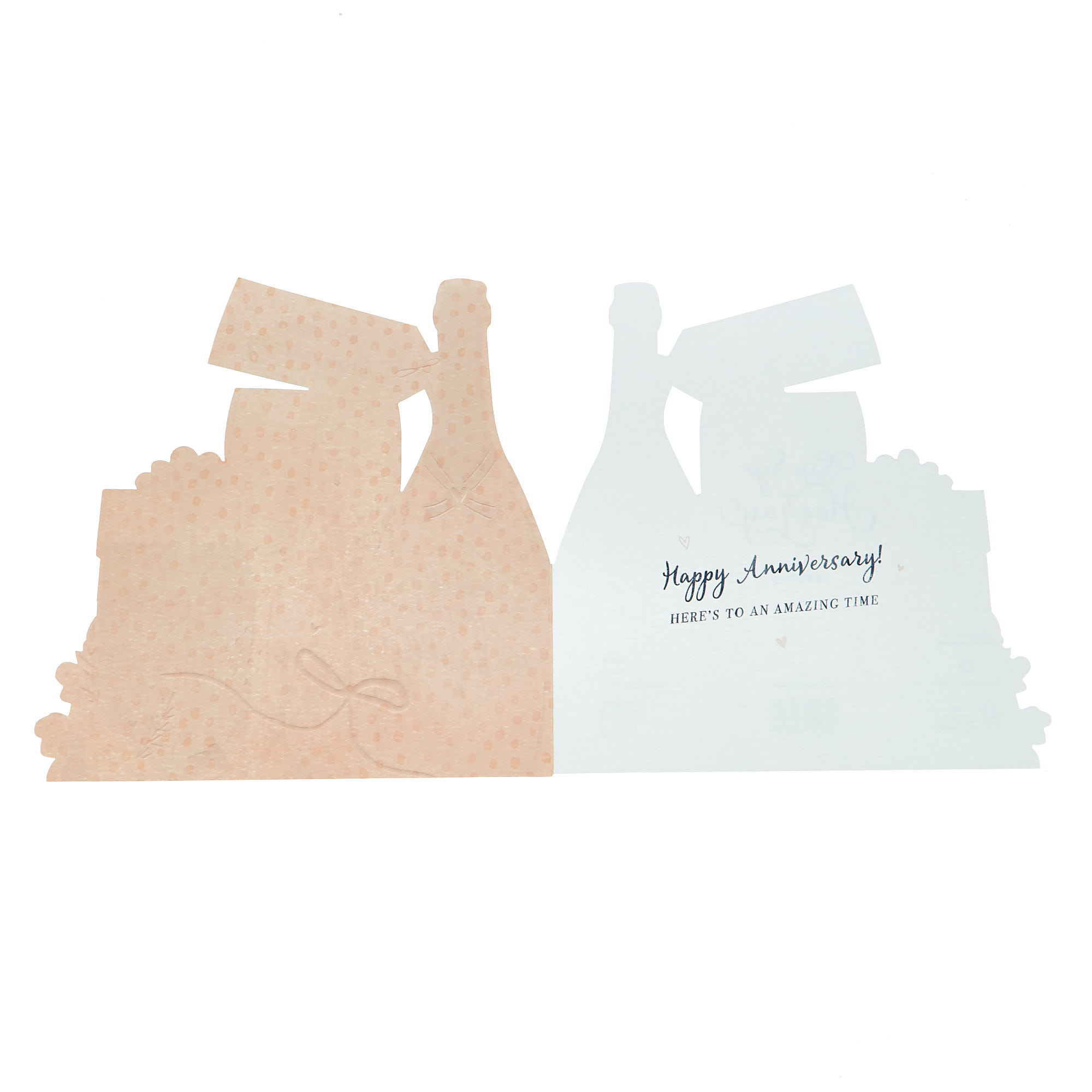 1st Anniversary Card - Time To Pop The Bubbly!