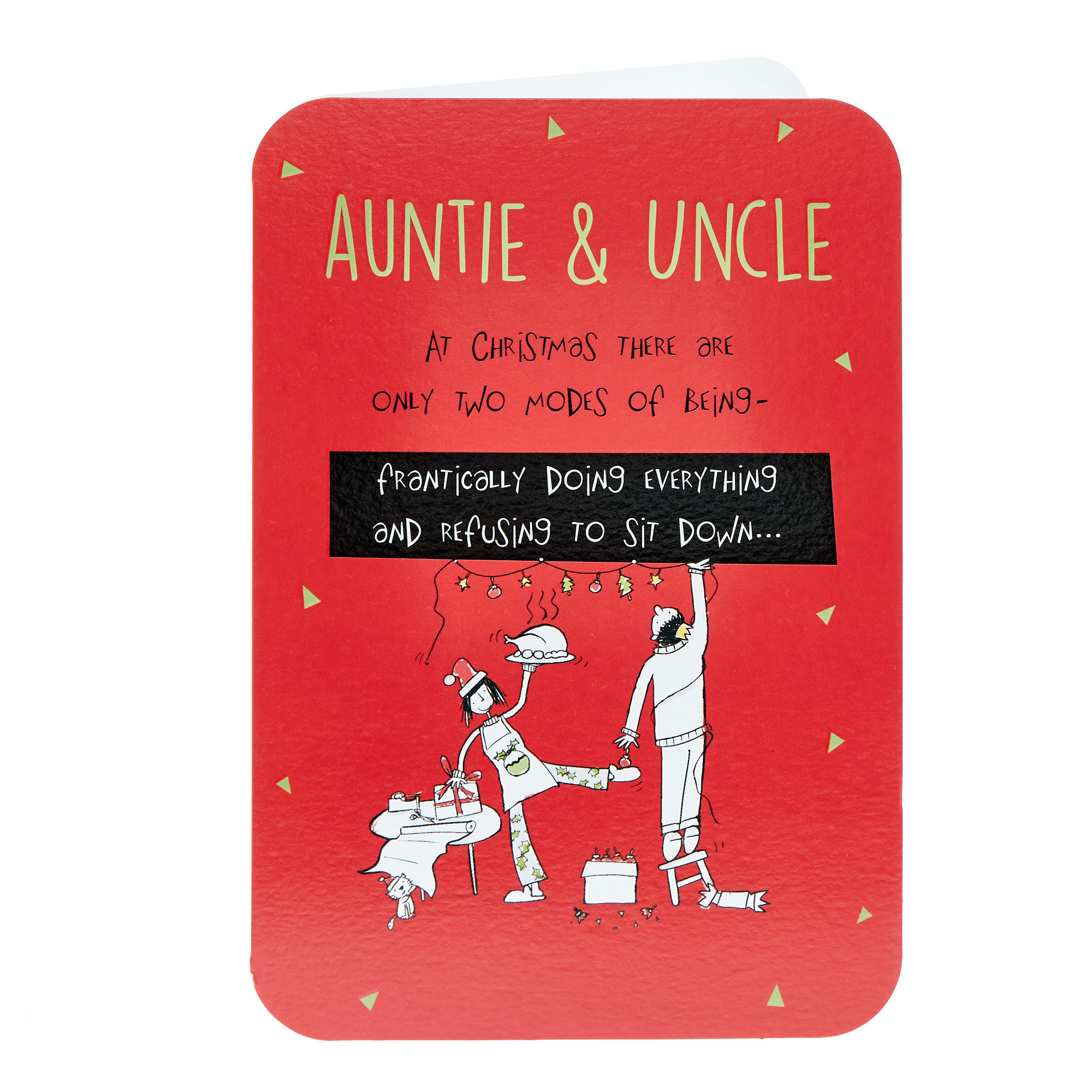 Auntie & Uncle Two Modes Christmas Card