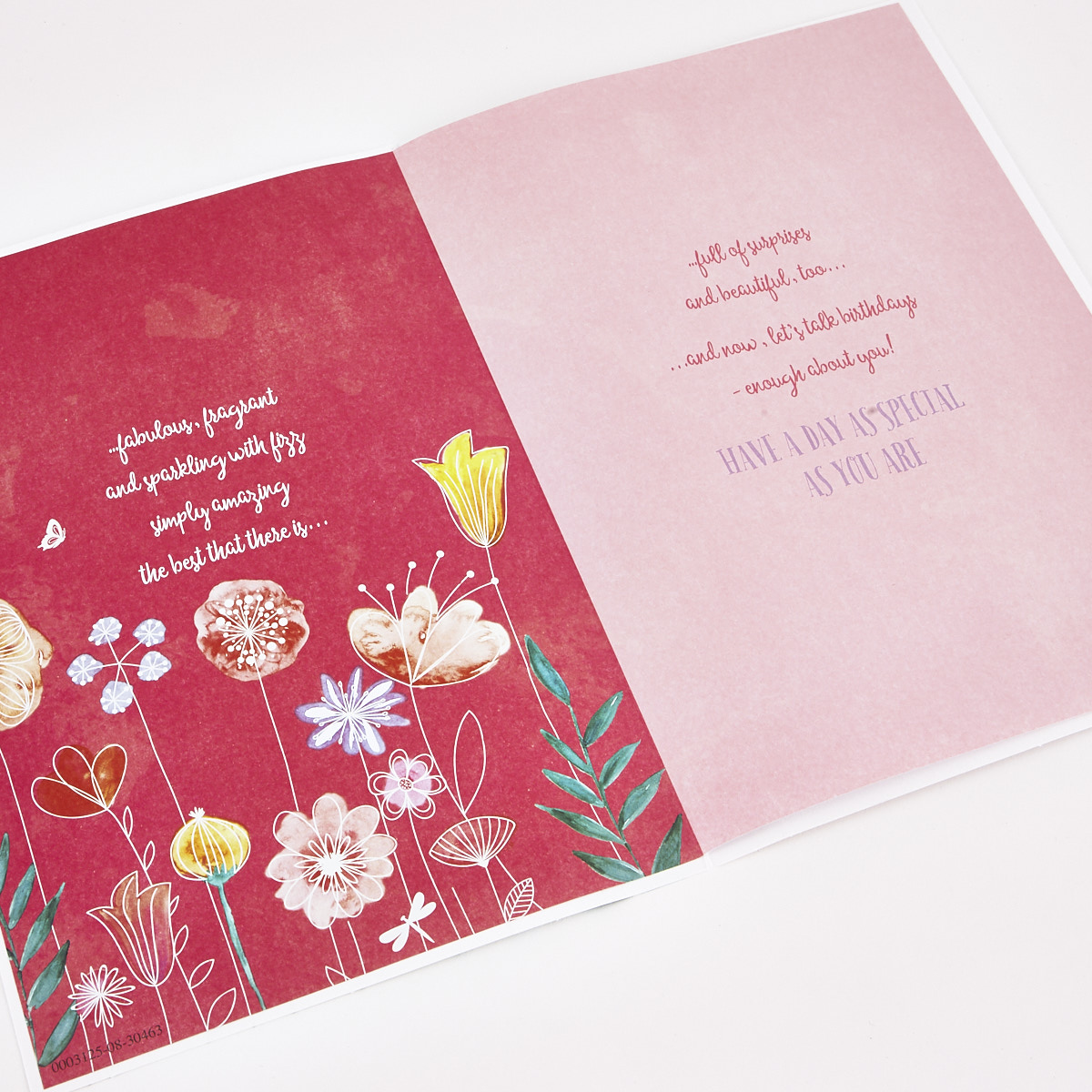 Signature Collection Birthday Card - Niece Flowers