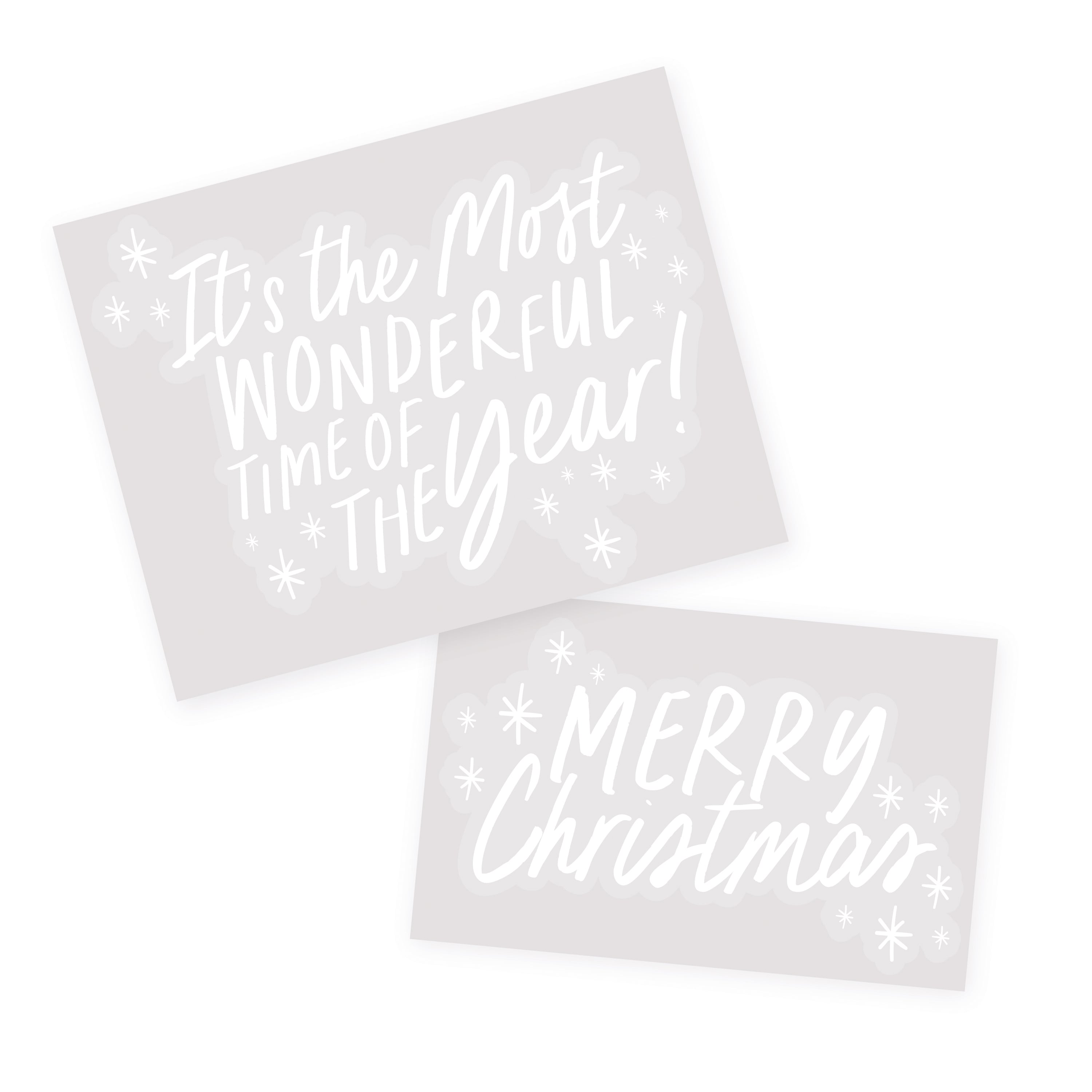 Festive Window Clings - Pack of 2